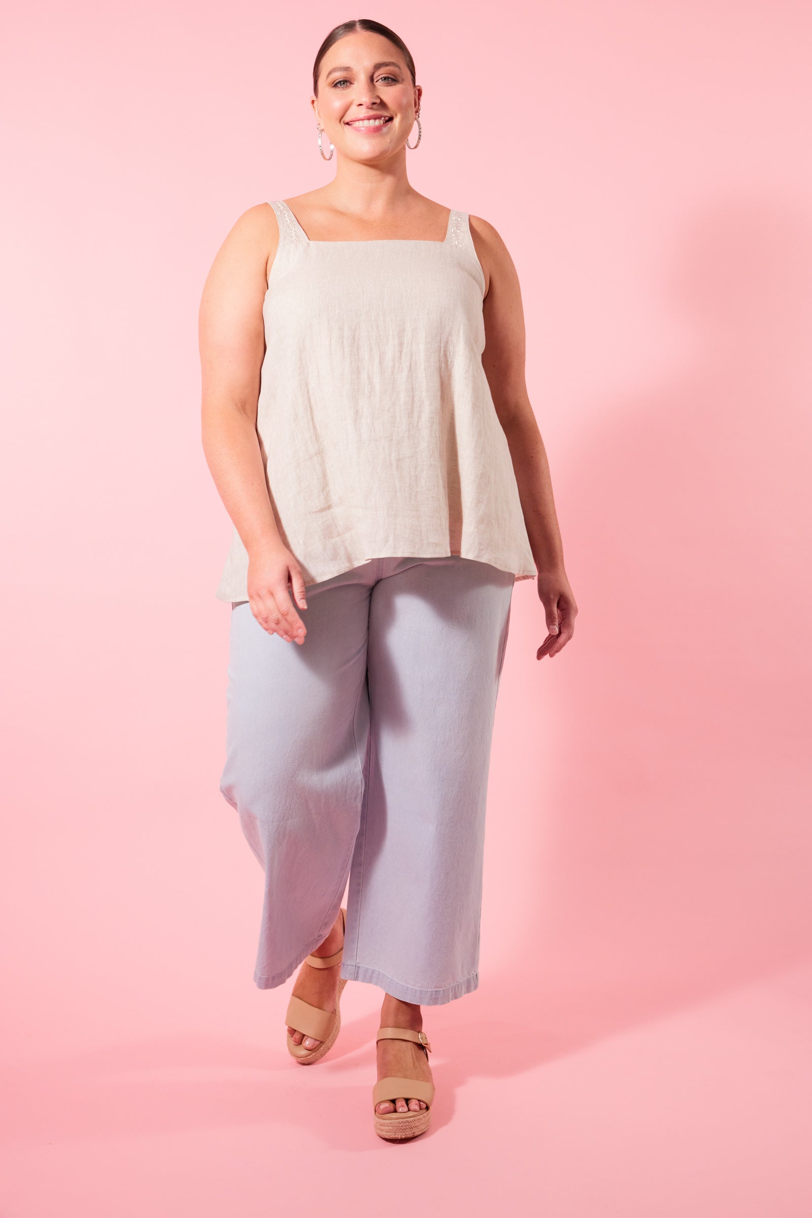 Gala Tank - Canvas - Isle of Mine Clothing - Top Sleeveless Linen
