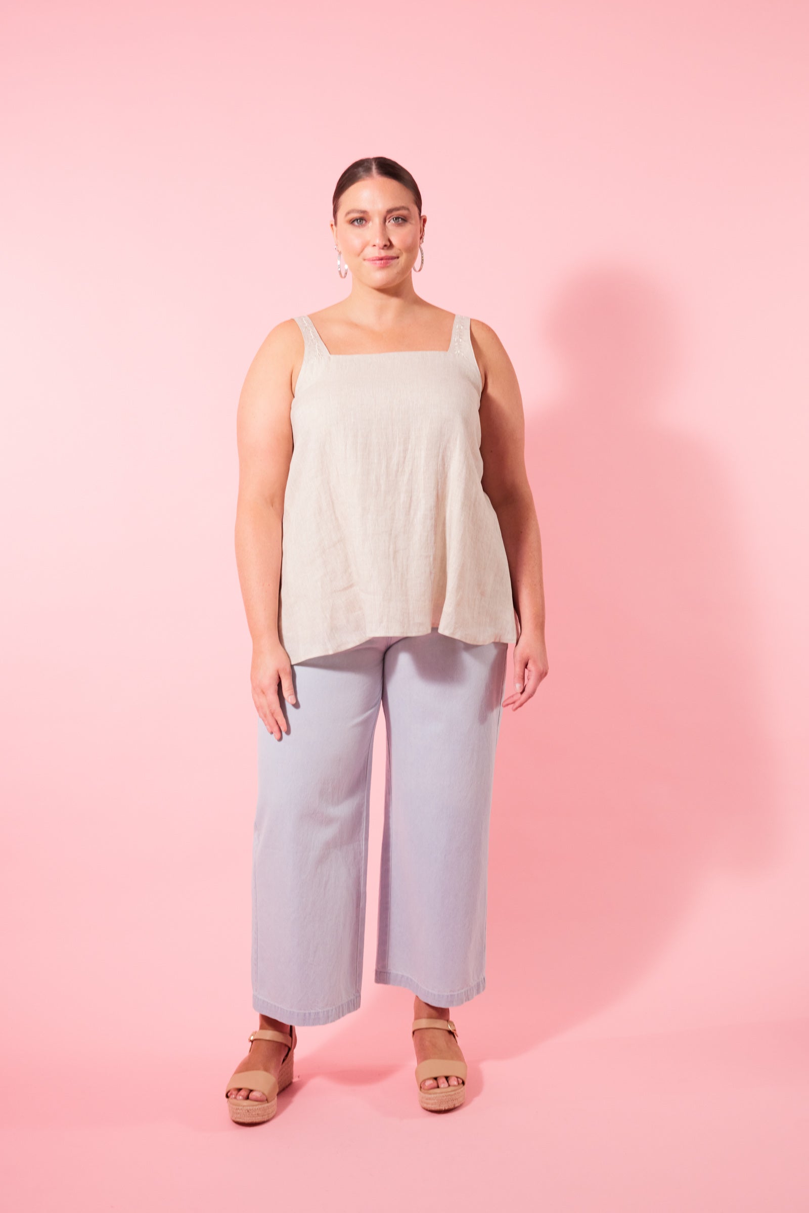 Gala Tank - Canvas - Isle of Mine Clothing - Top Sleeveless Linen