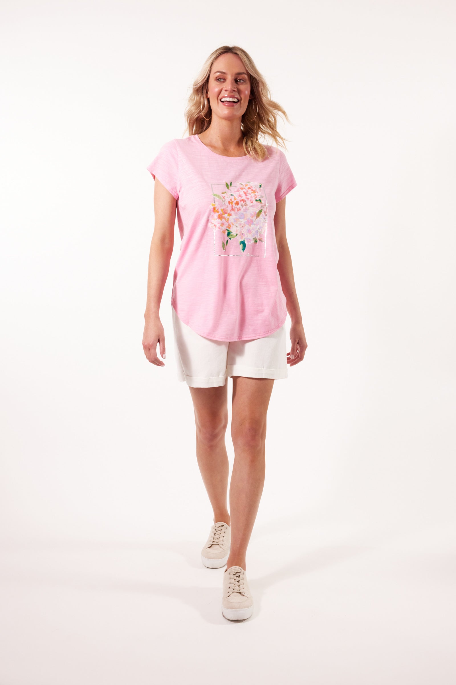 Arbour Tshirt - Peony - Isle of Mine Clothing - Top Tshirt S/S