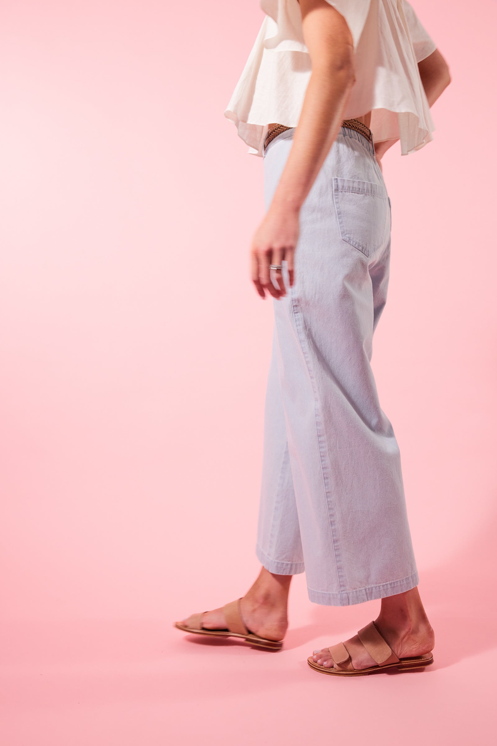 Viola Pant - Breeze - Isle of Mine Clothing - Denim Jean Wide Leg