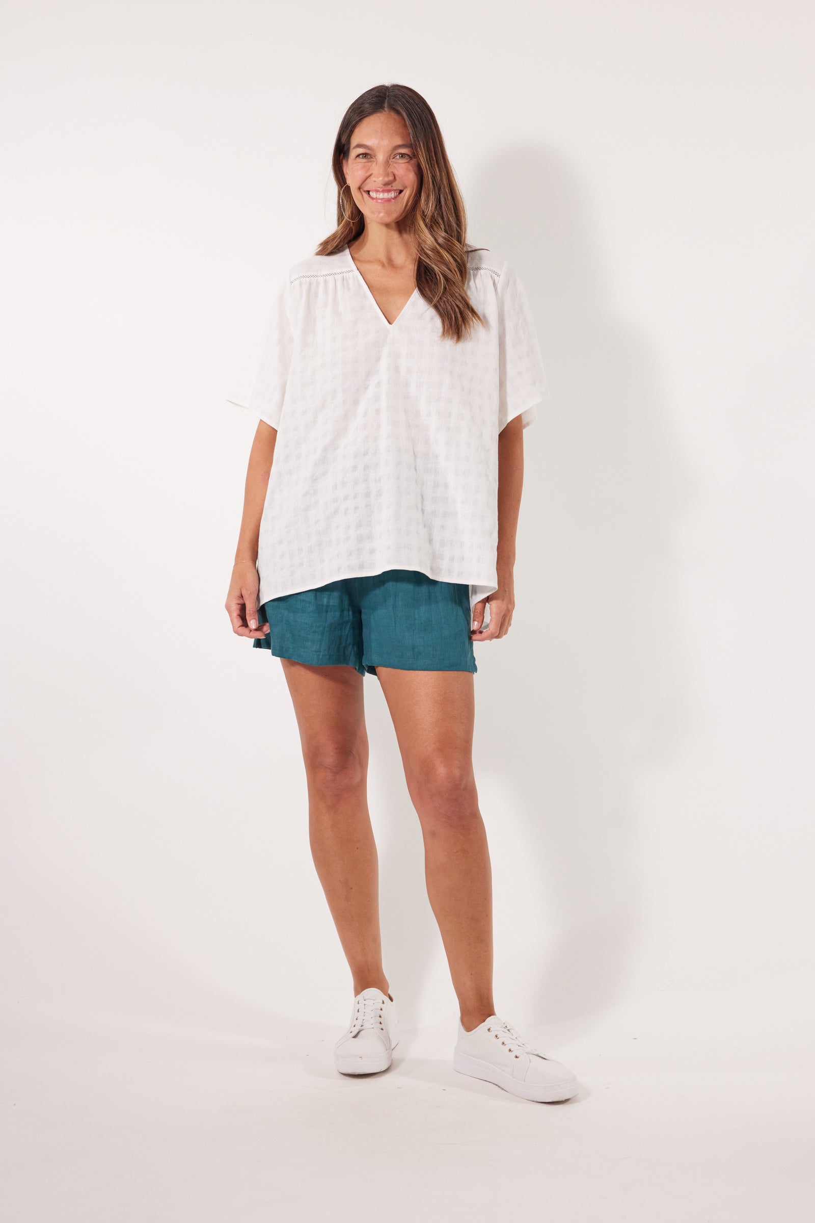 Alfresco Top - Lotus - Isle of Mine Clothing - Top S/S Linen One Size