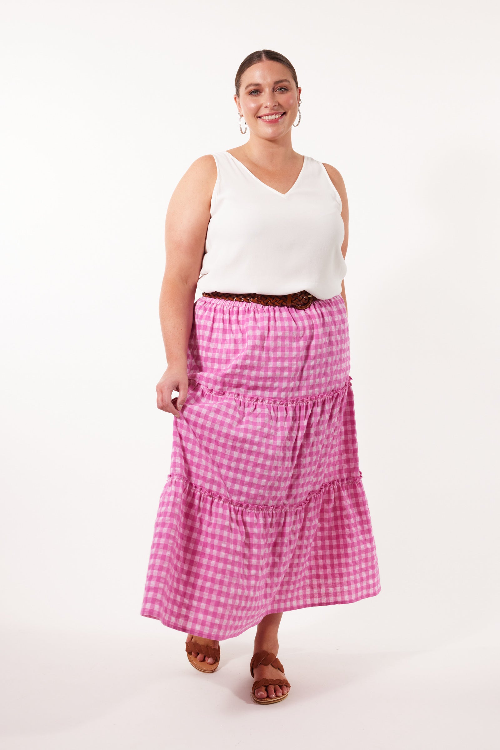 Alfresco Skirt - Carnival - Isle of Mine Clothing - Skirt Mid Linen