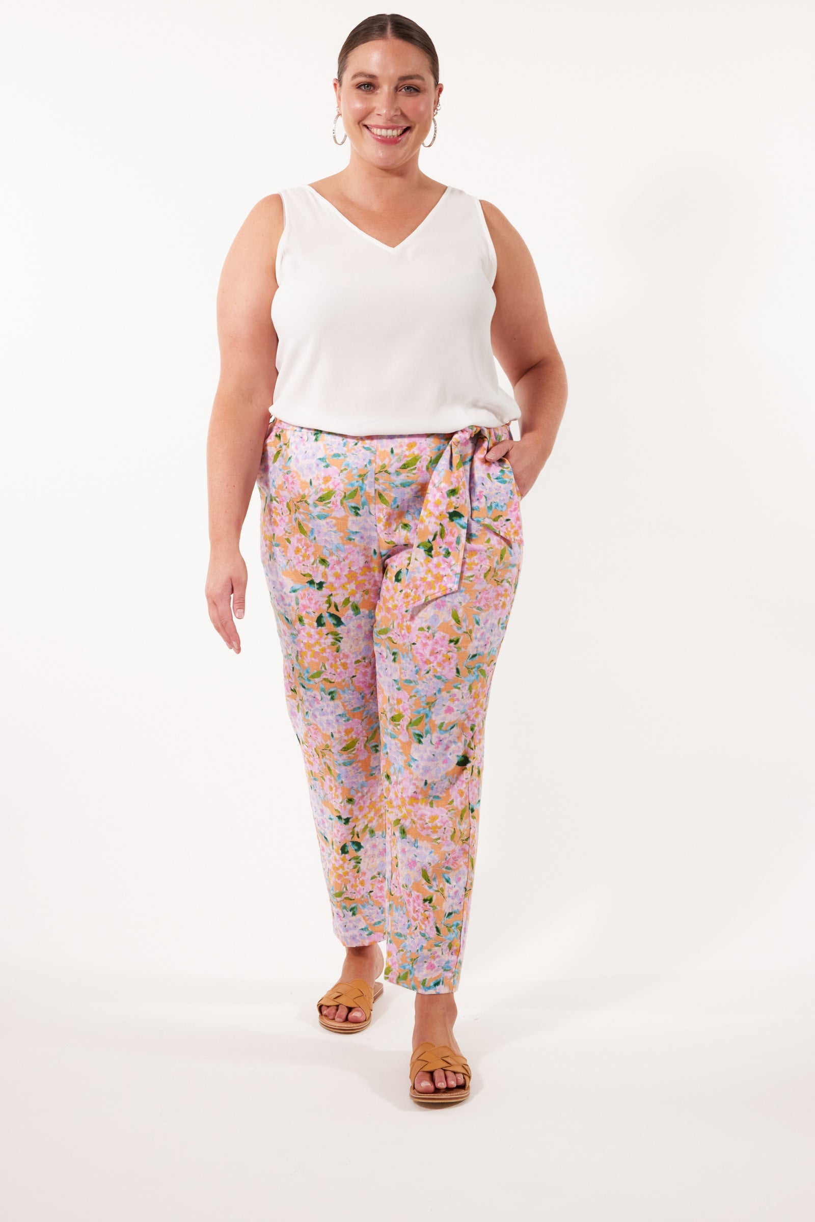 Flora Pant - Sunset Hydrangea - Isle of Mine Clothing - Pant Relaxed