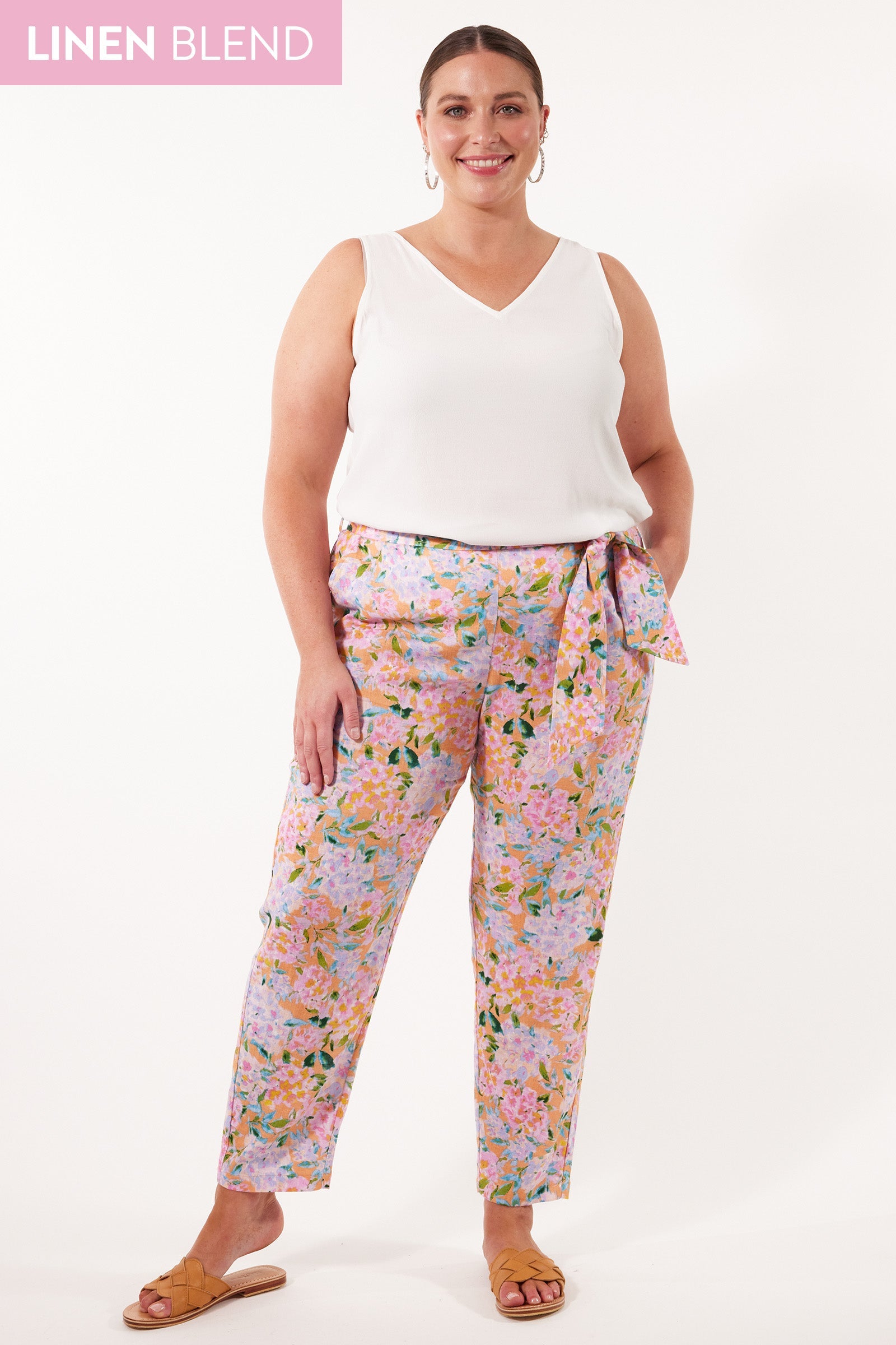 Flora Pant - Sunset Hydrangea - Isle of Mine Clothing - Pant Relaxed