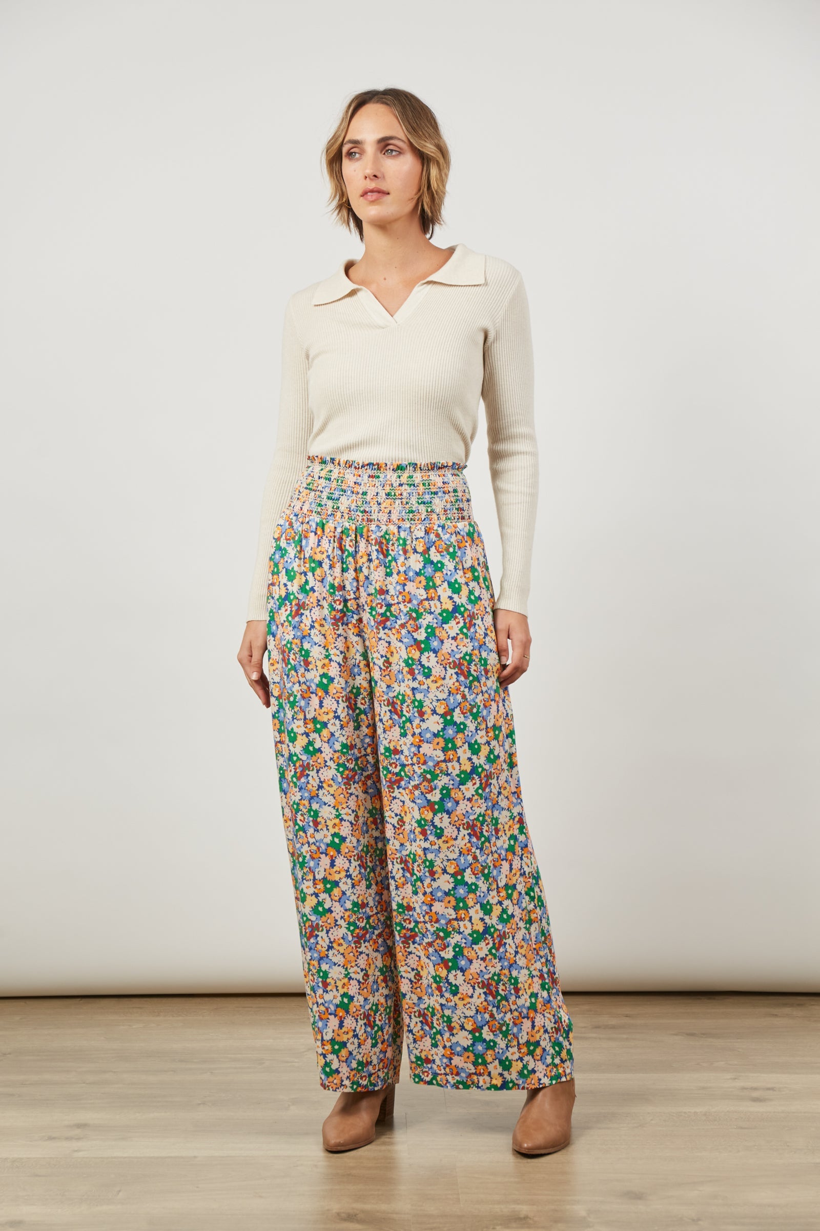 Euphoria Pant - Meadow Bloom - Isle of Mine Clothing - Pant Wide