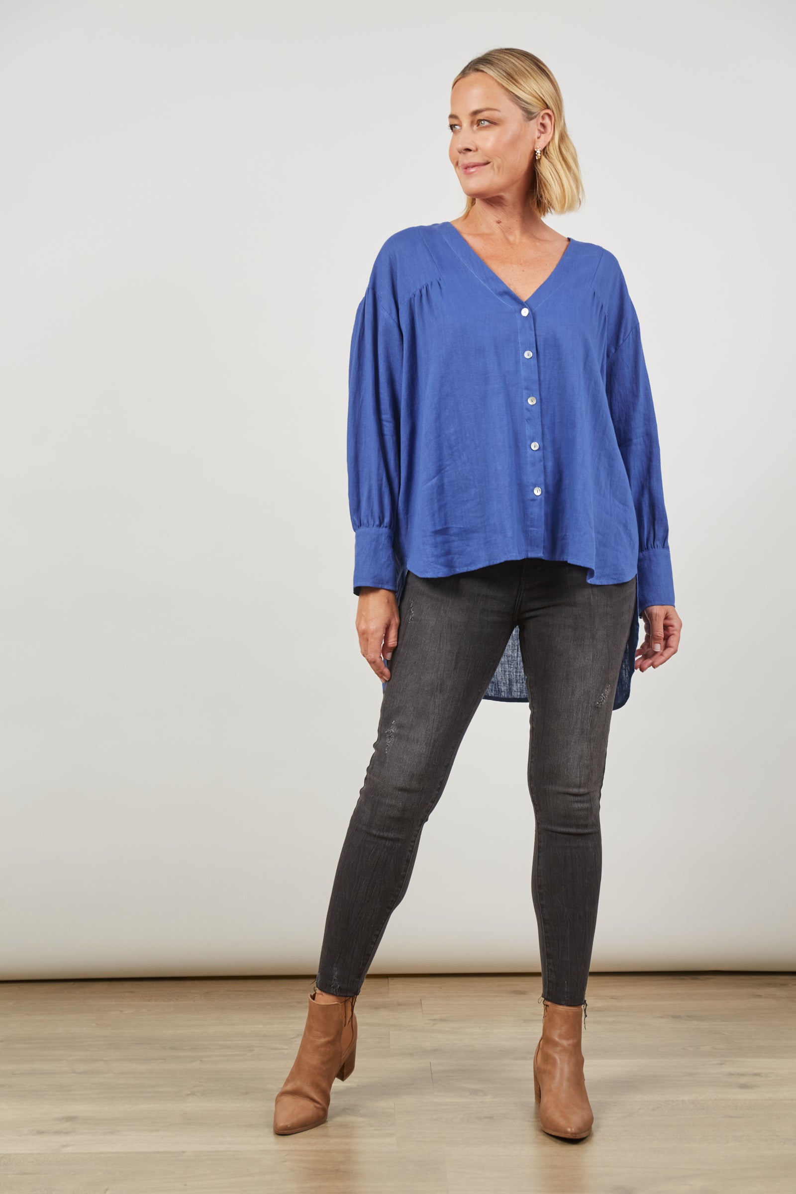 Panorama Blouse - Azure