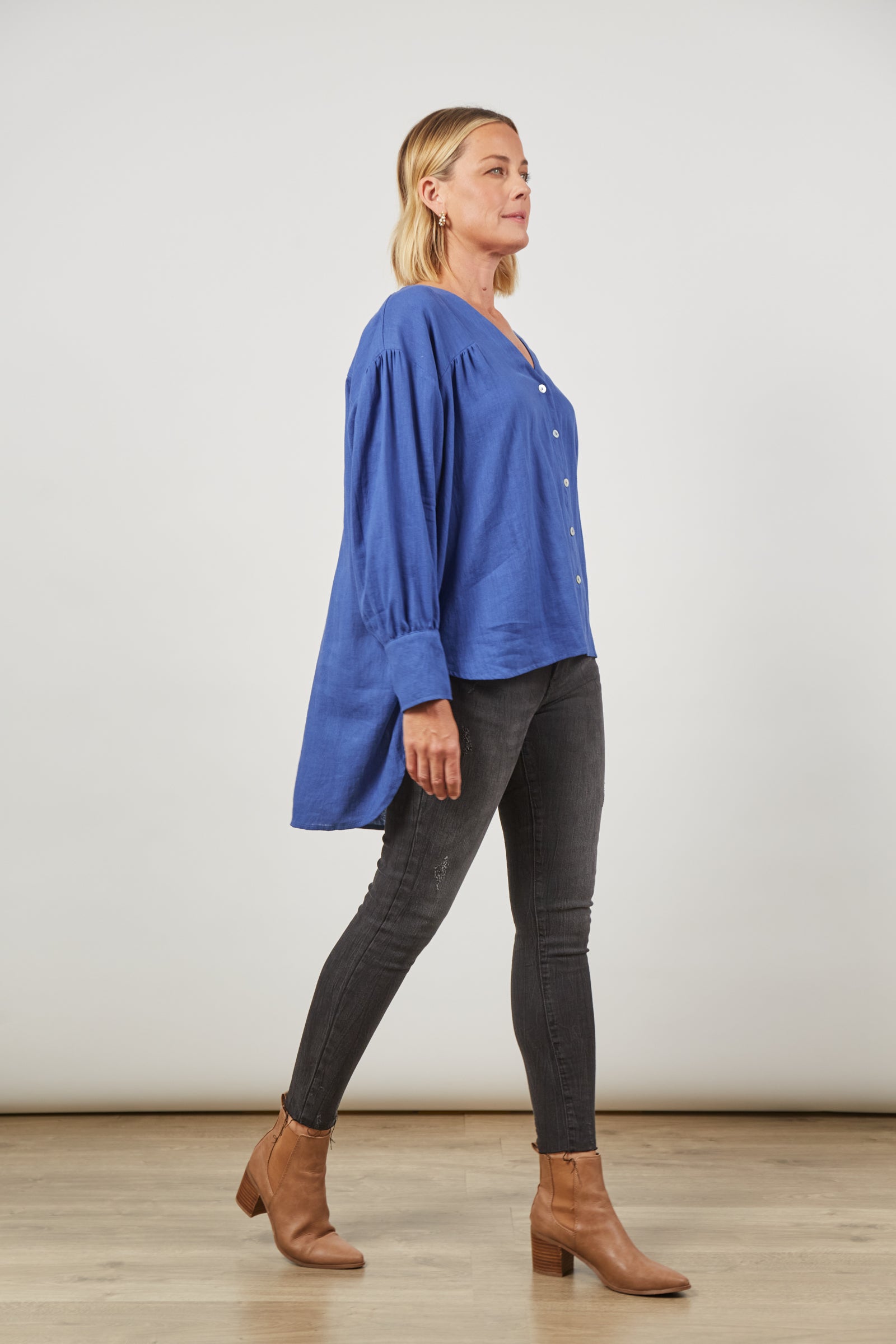 Panorama Blouse - Azure