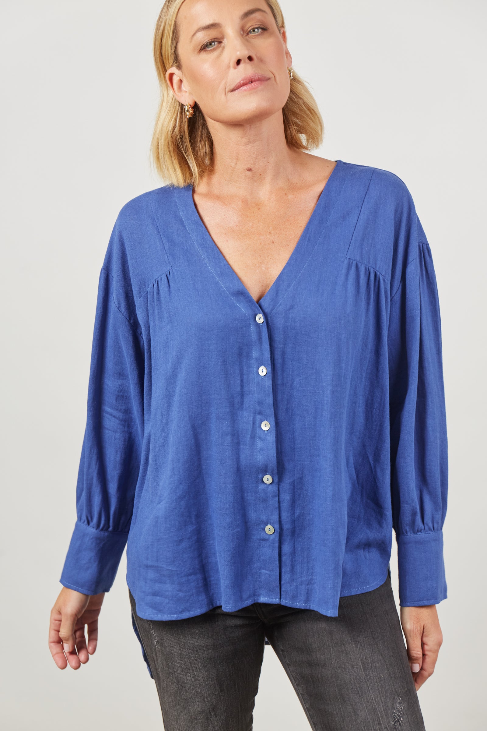 Panorama Blouse - Azure