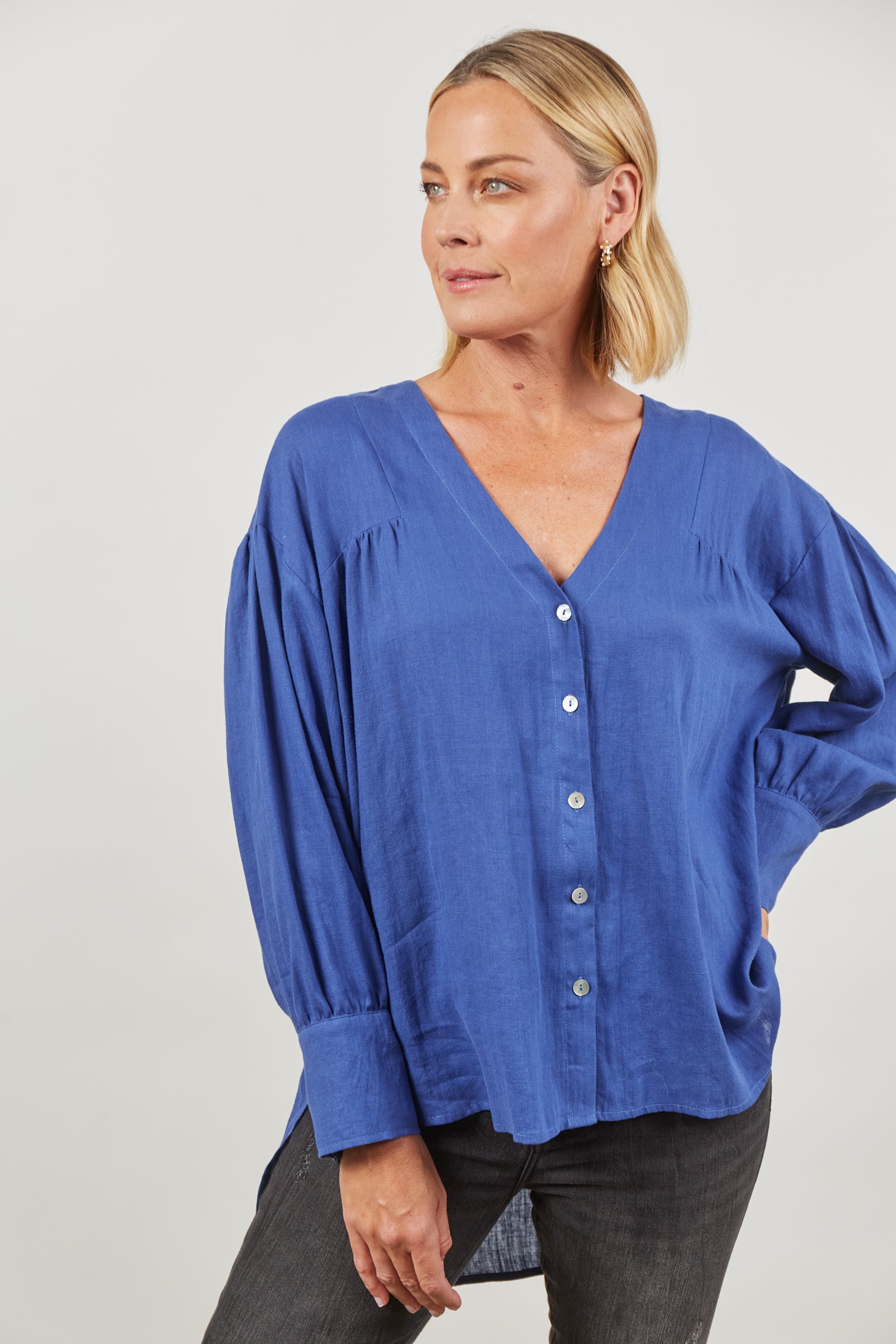 Panorama Blouse - Azure