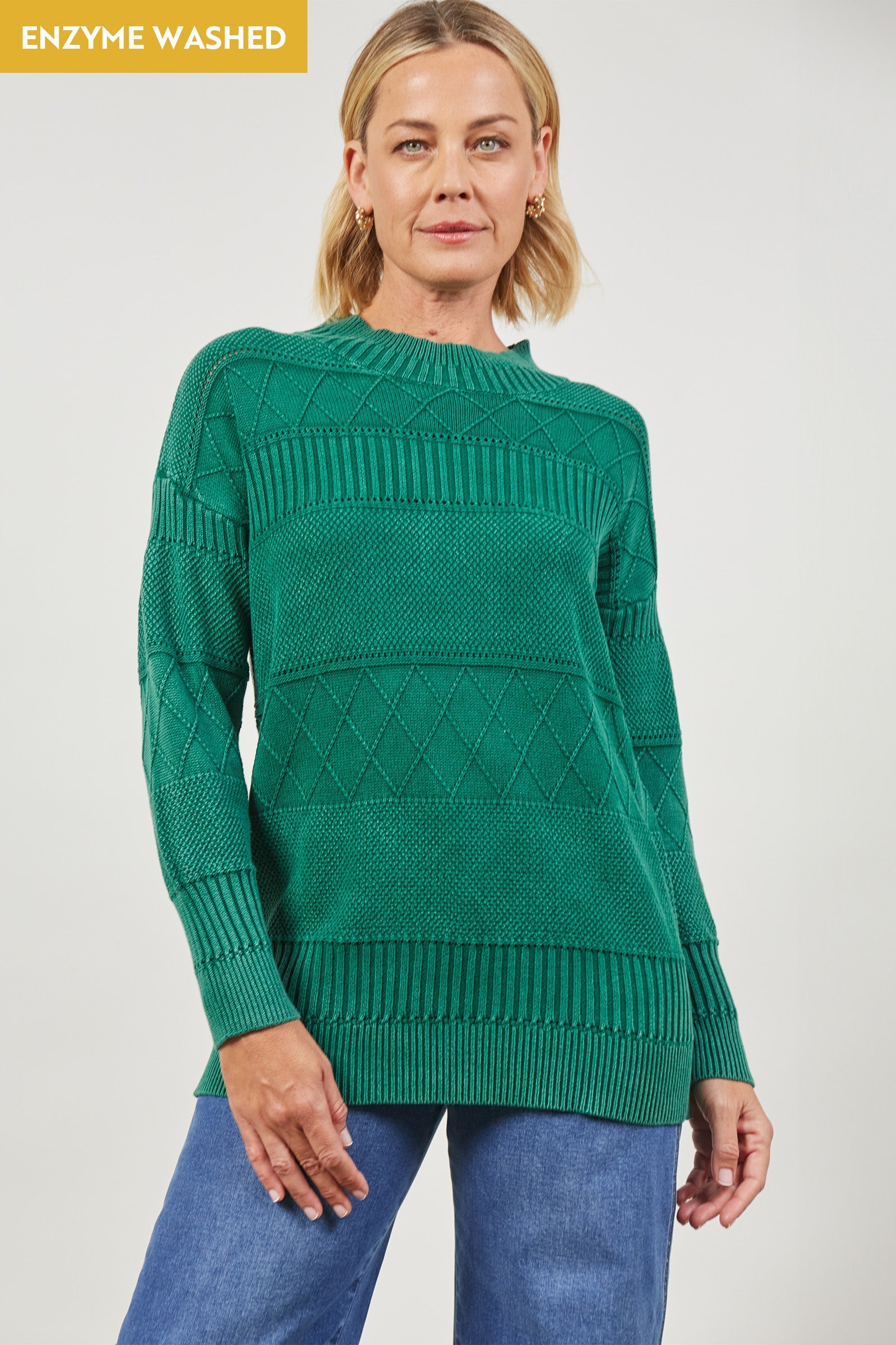 Metro Jumper - Hunter - Isle of Mine Clothing - Knit Jumper