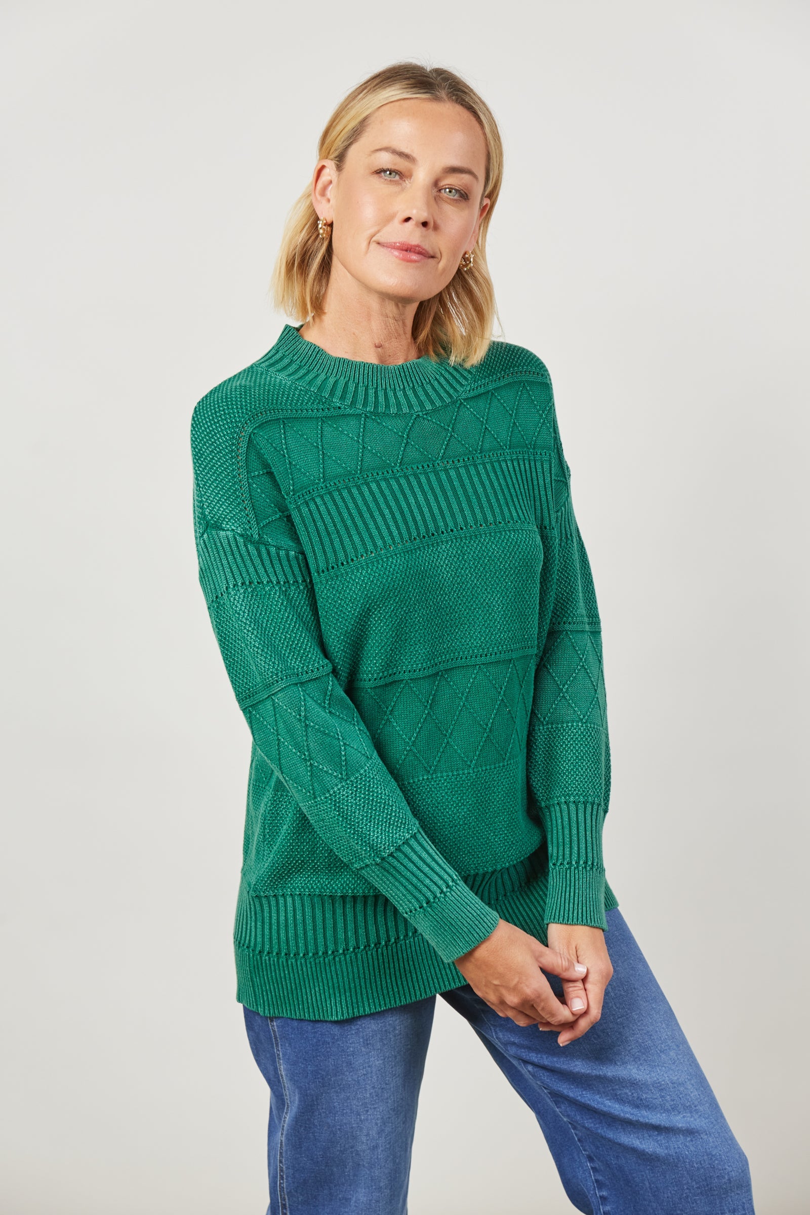 Metro Jumper - Hunter - Isle of Mine Clothing - Knit Jumper