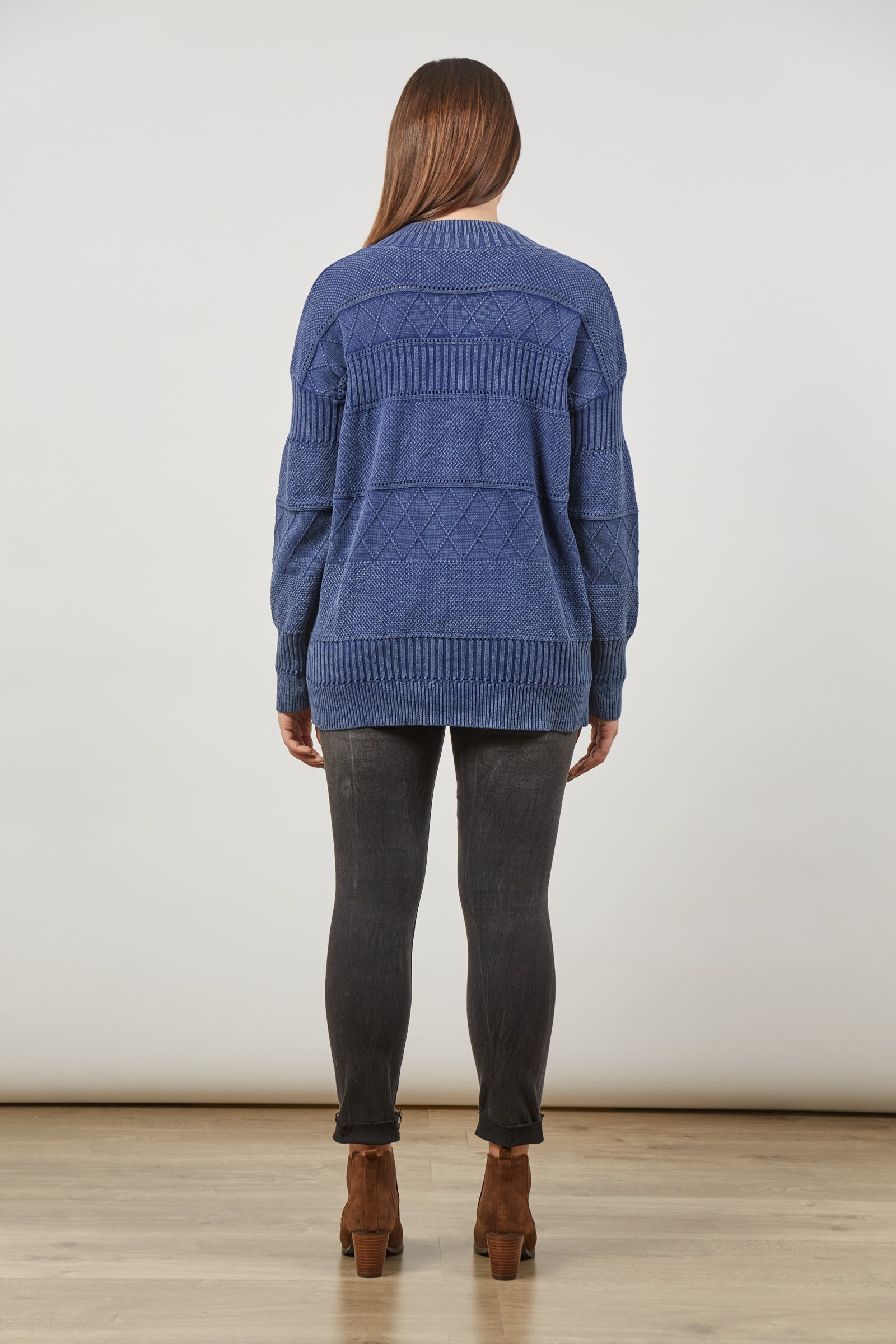 Metro Jumper - Azure - Isle of Mine Clothing - Knit Jumper