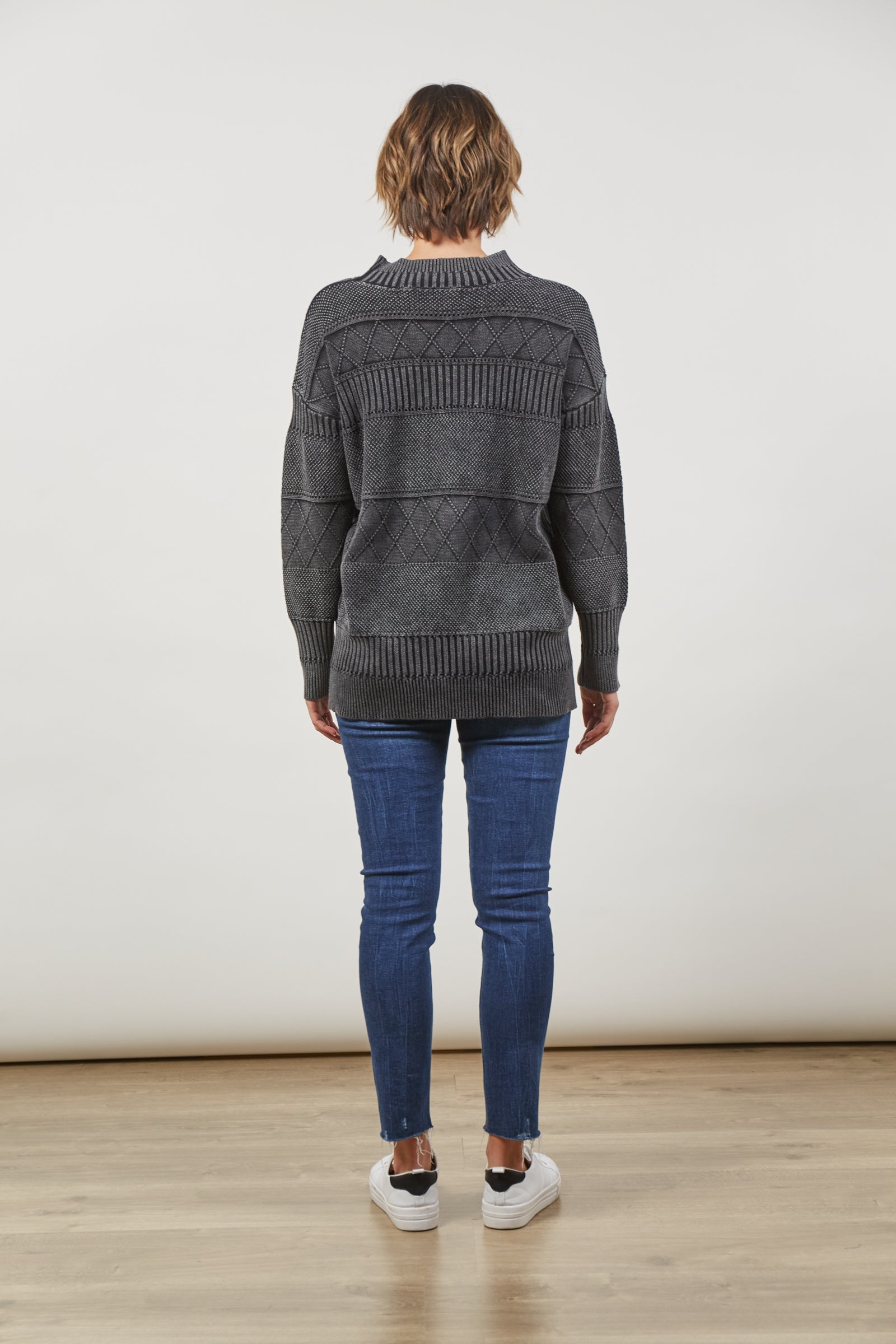 Metro Jumper - Ash - Isle of Mine Clothing - Knit Jumper