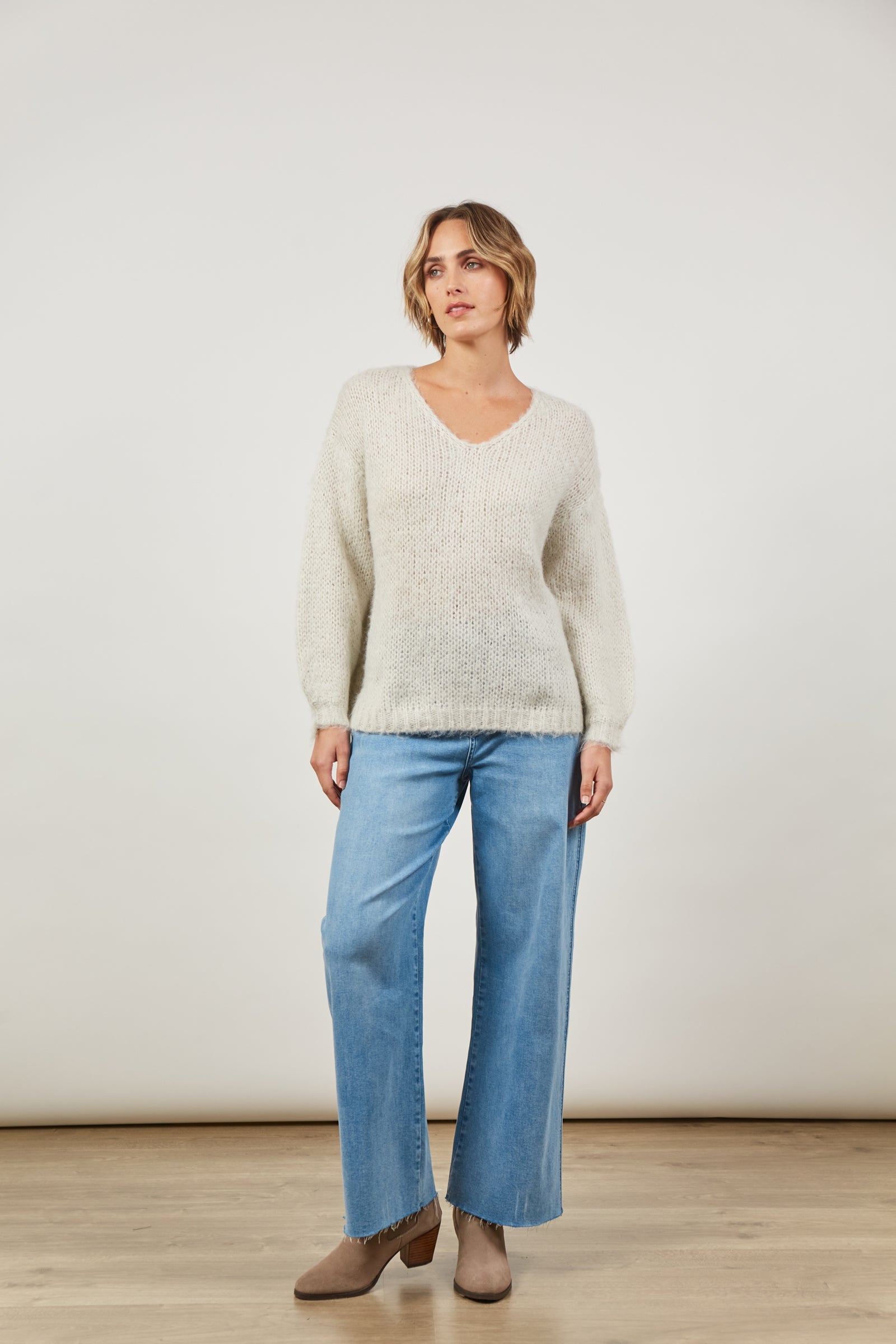 Serene Jumper - Cement - Isle of Mine Clothing - Knit Jumper