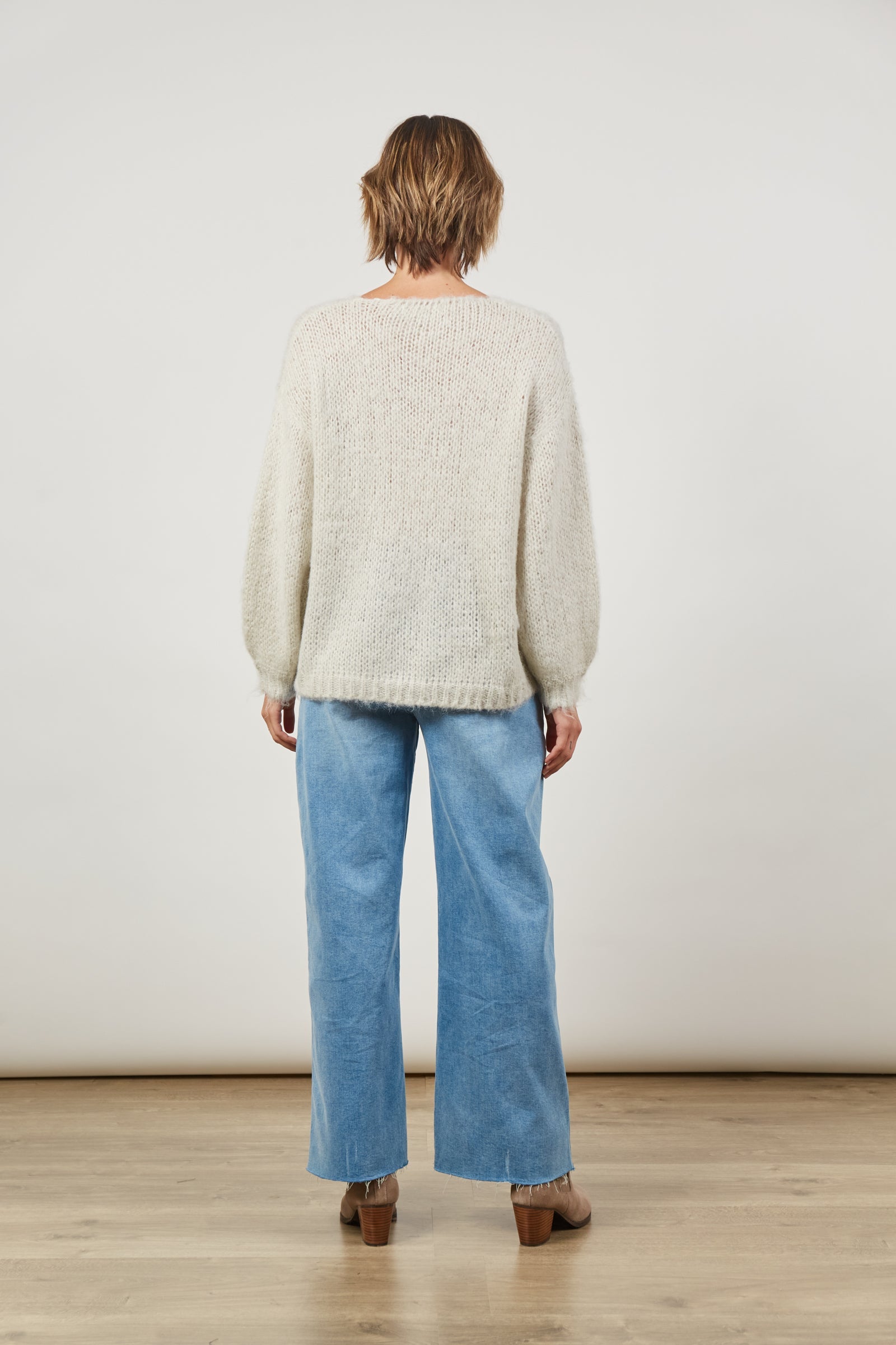 Serene Jumper - Cement - Isle of Mine Clothing - Knit Jumper