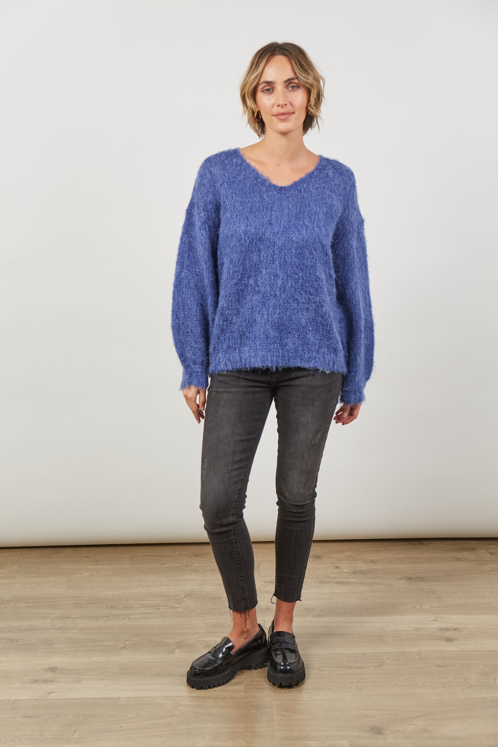 Serene Jumper - Azure - Isle of Mine Clothing - Knit Jumper