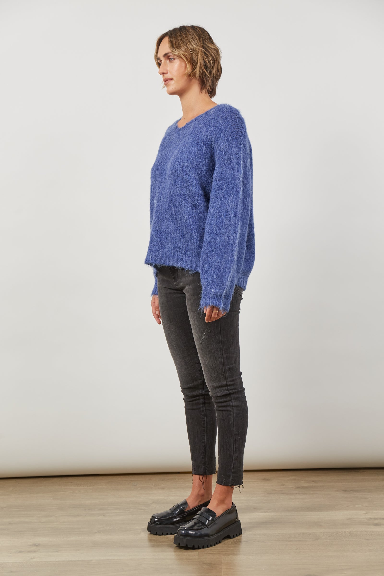 Serene Jumper - Azure - Isle of Mine Clothing - Knit Jumper