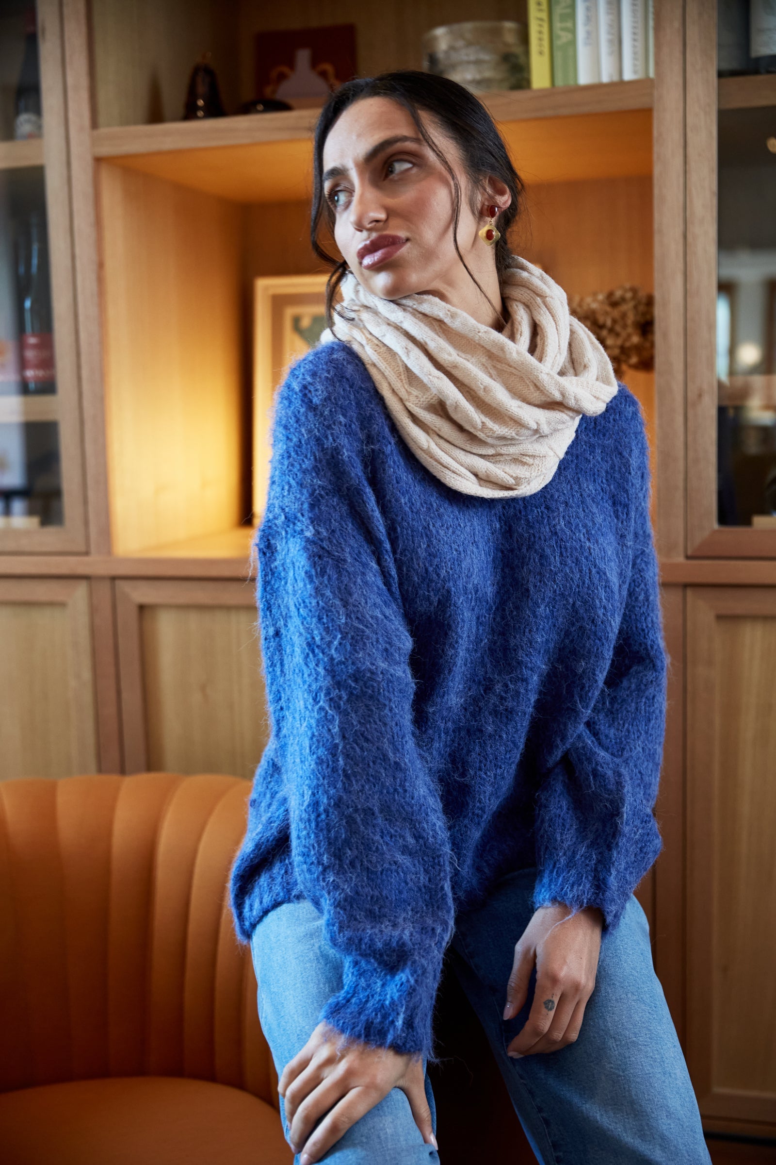 Serene Jumper - Azure - Isle of Mine Clothing - Knit Jumper