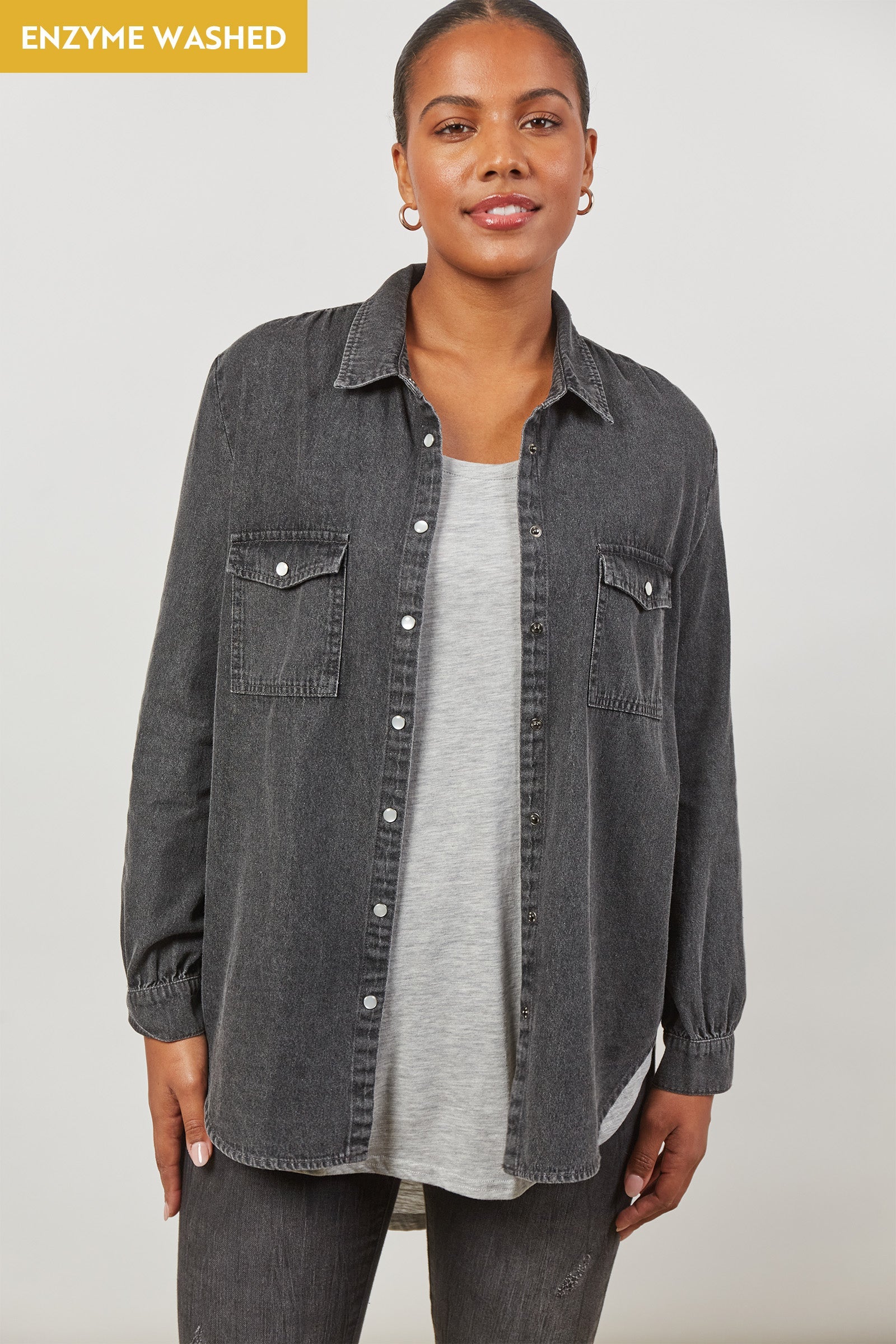 Urban Shirt - Ash - Isle of Mine Clothing - Denim Shirt