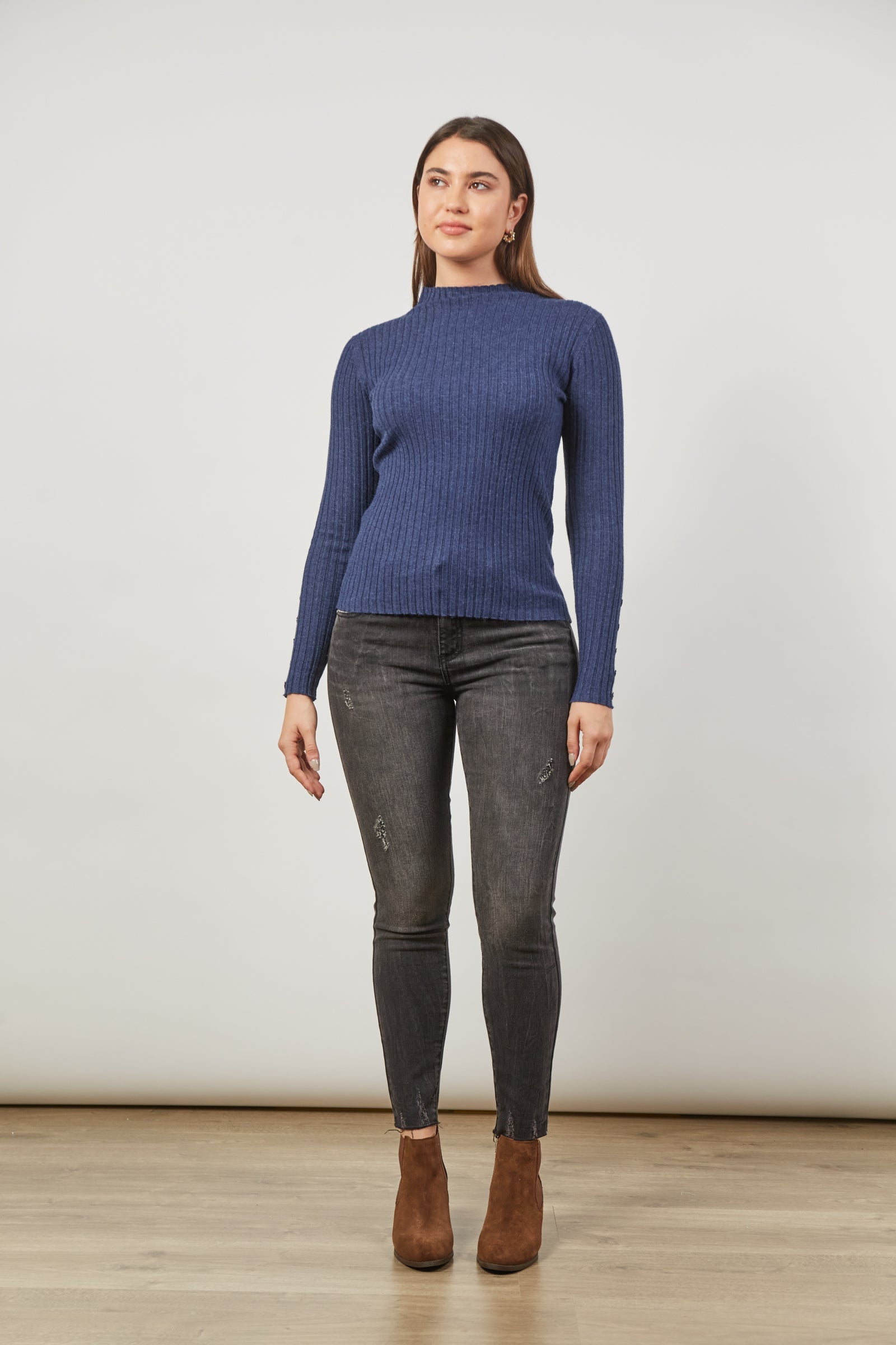 Skyline Knit Top - Twilight - Isle of Mine Clothing - Knit Top L/S