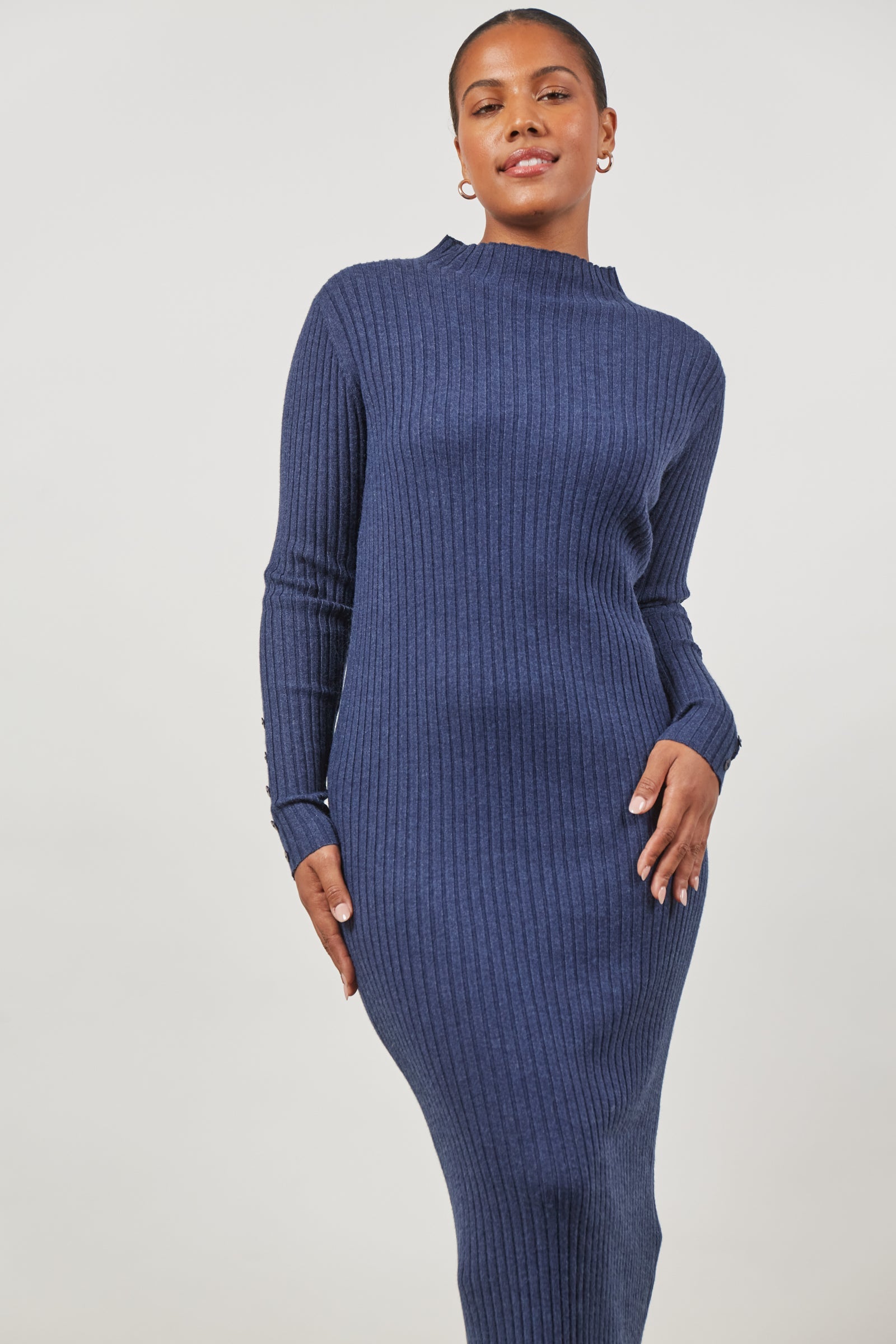 Skyline Knit Dress - Twilight - Isle of Mine Clothing - Knit Dress Long