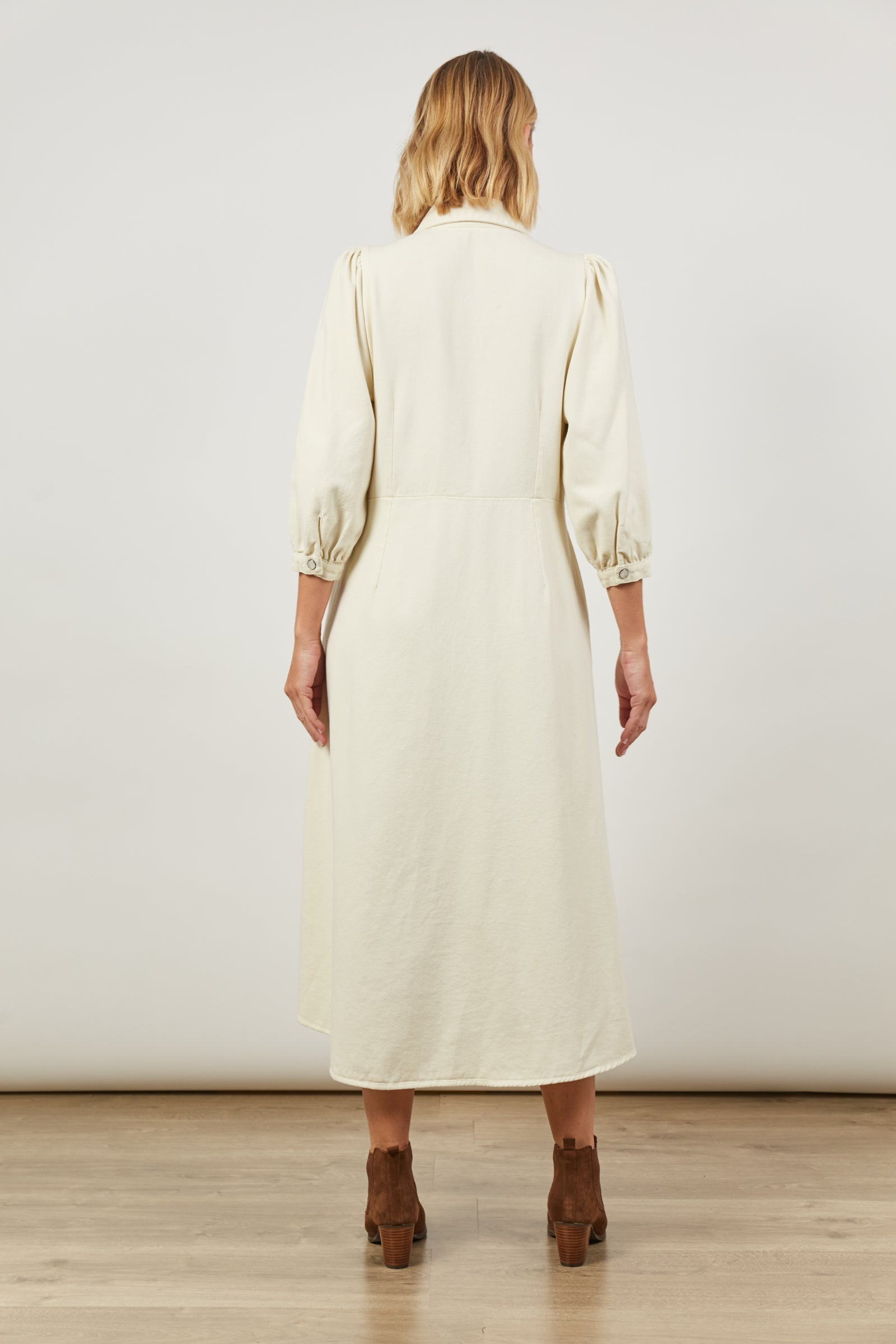 Urban Maxi - Creme - Isle of Mine Clothing - Shirt Dress Maxi