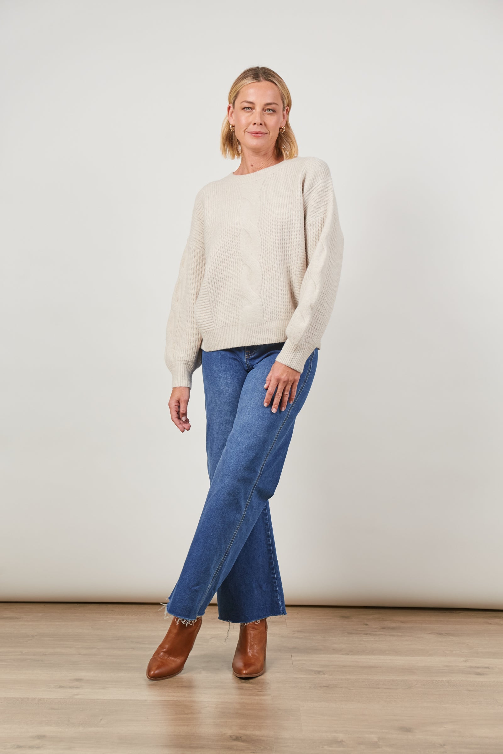 Renew Jumper - Creme - Isle of Mine Clothing - Knit Jumper