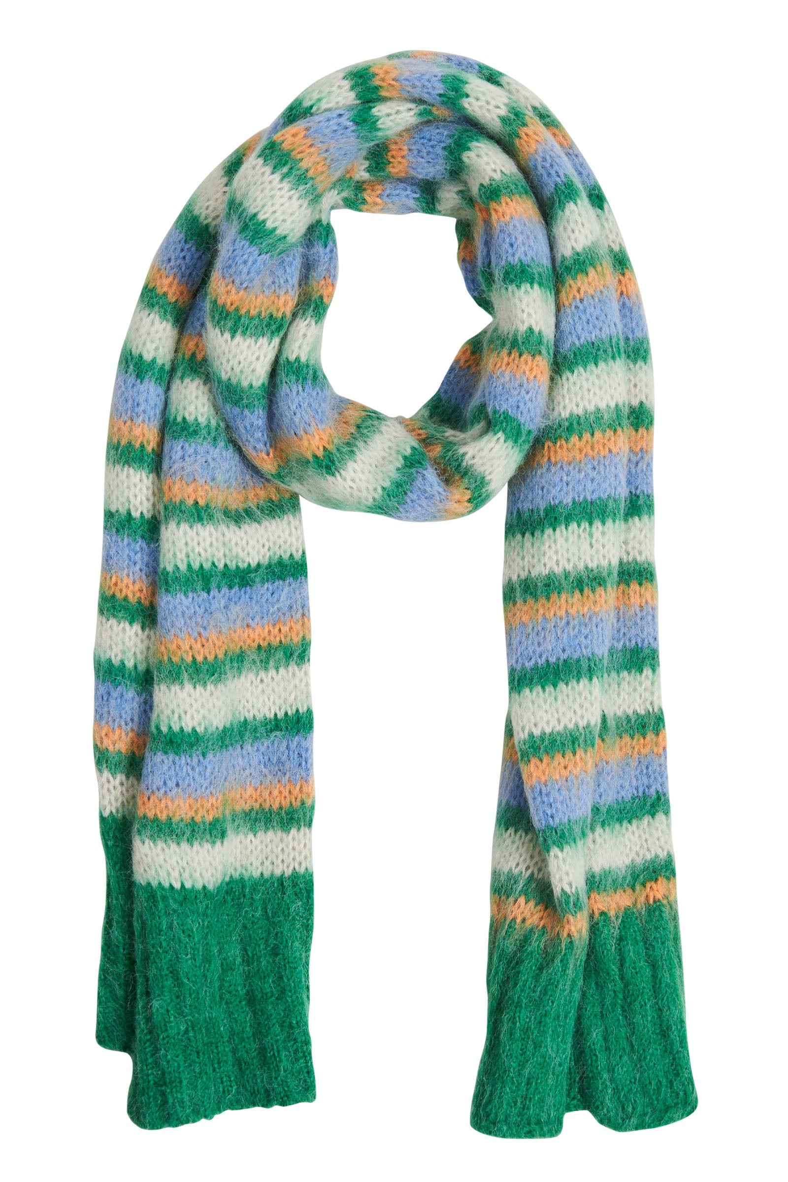 Serene Scarf - Meadow Stripe - Isle of Mine Scarves