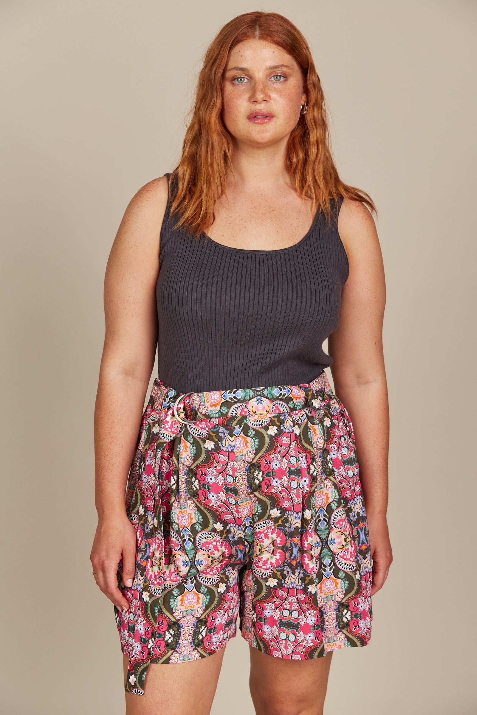 Esme Short - Olive Fleuron