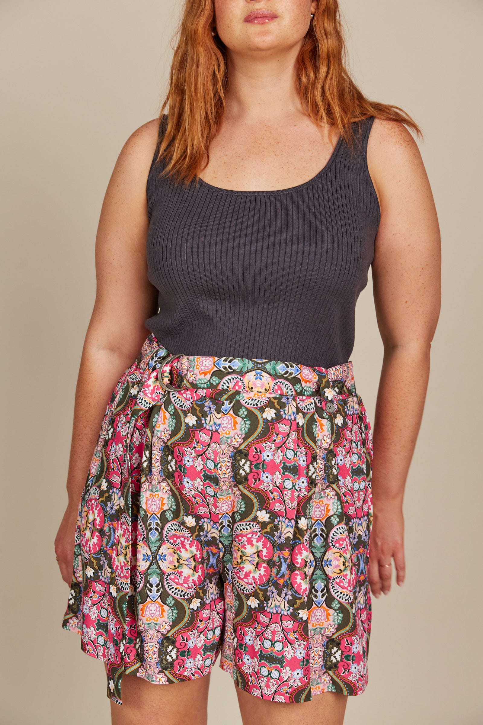 Esme Short - Olive Fleuron