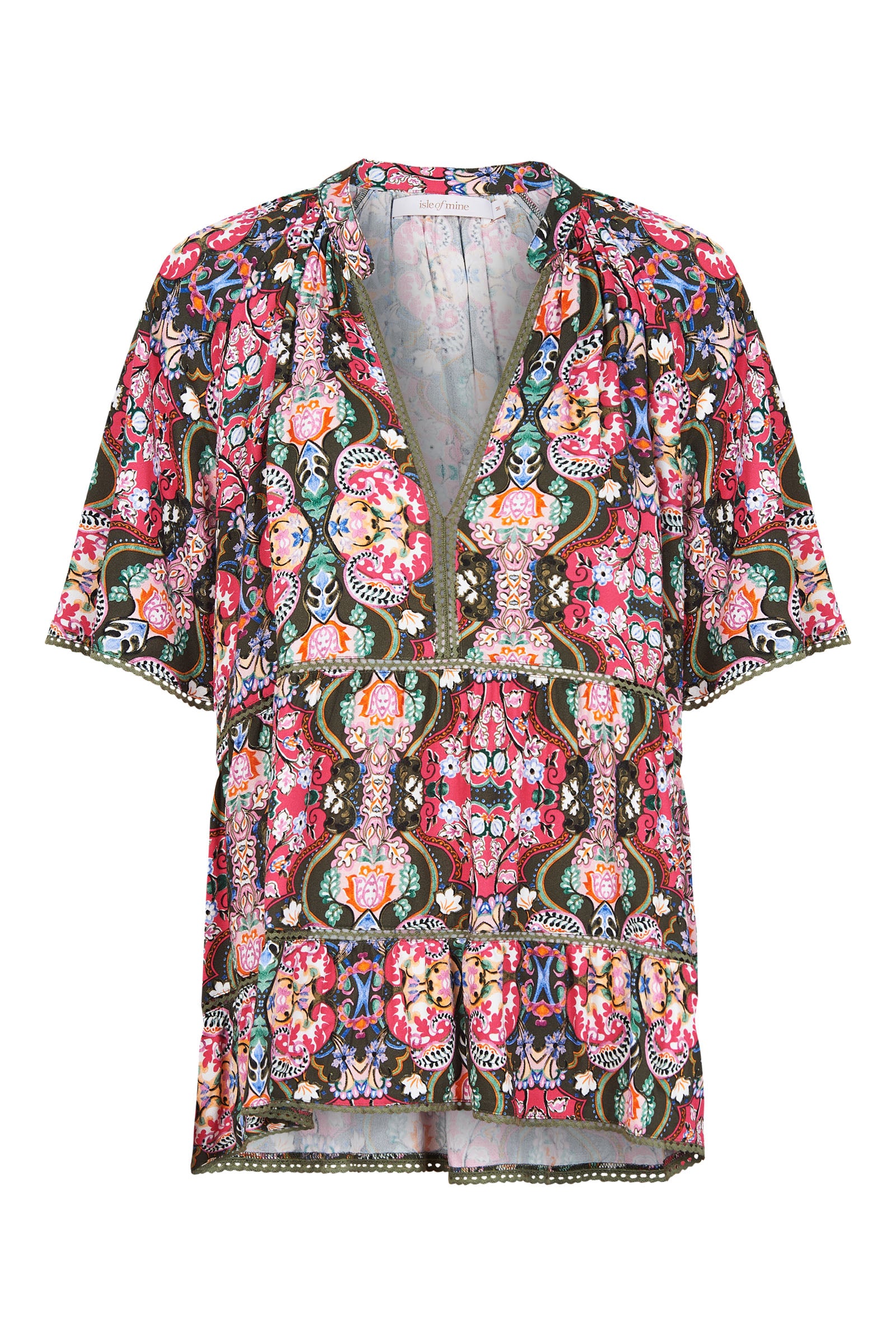 Esme Top - Olive Fleuron