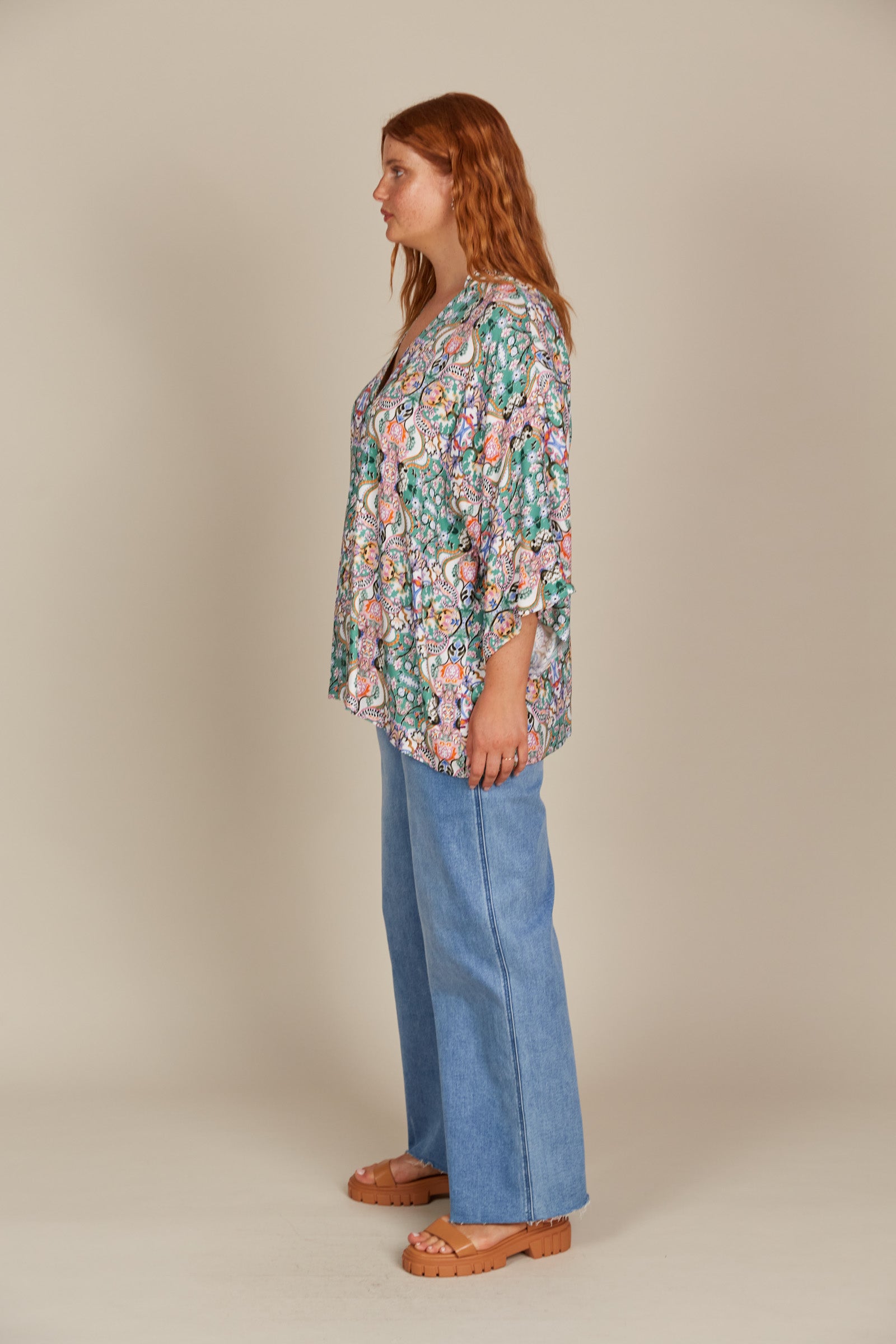 Esme Relaxed Top - Lotus Fleuron