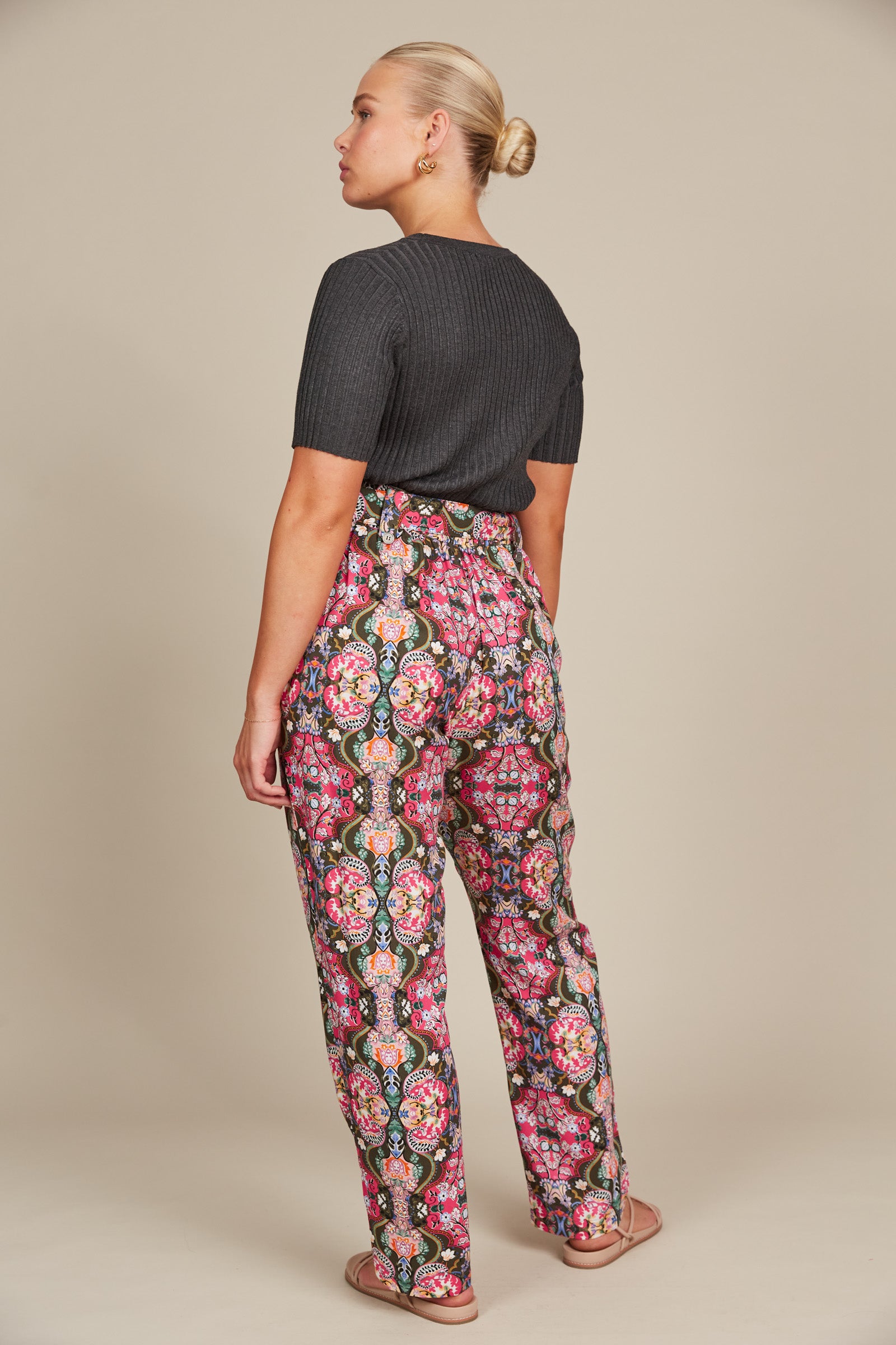 Esme Pant - Olive Fleuron
