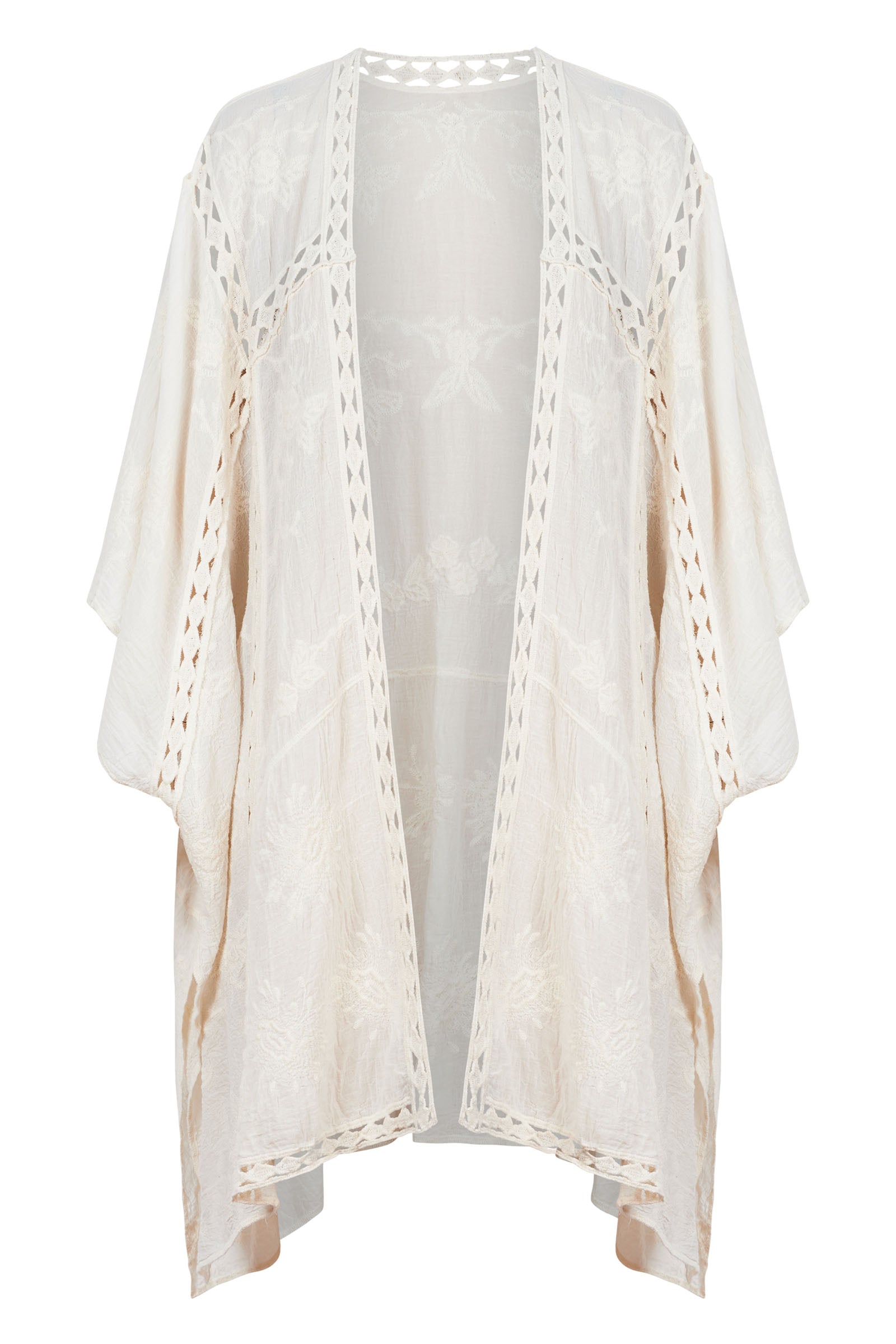 Fleur Cape - Canvas - Isle of Mine Clothing - Kimono Cape Long One Size