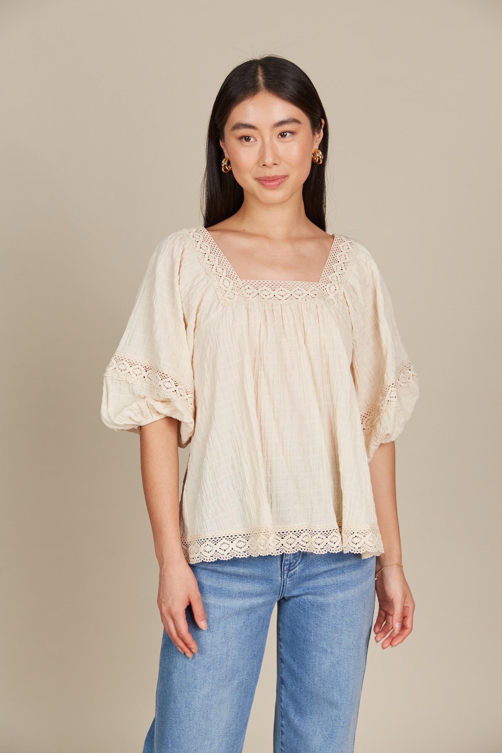 Fleur Top - Canvas - Isle of Mine Clothing - Top S/S
