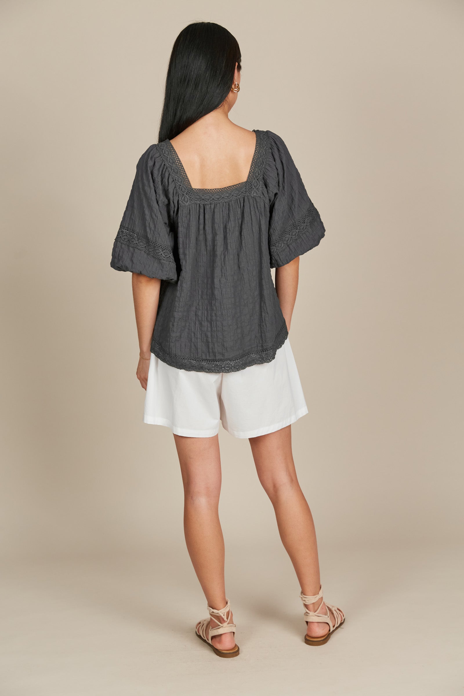 Fleur Top - Graphite