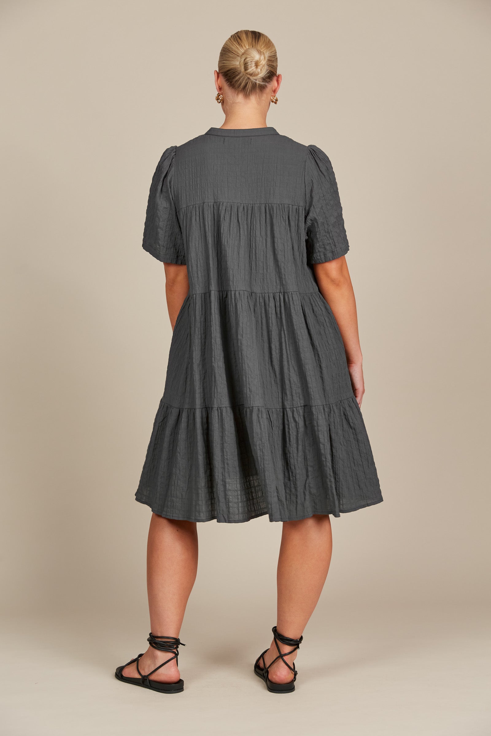 Fleur Dress - Graphite - Isle of Mine Clothing - Dress Maxi