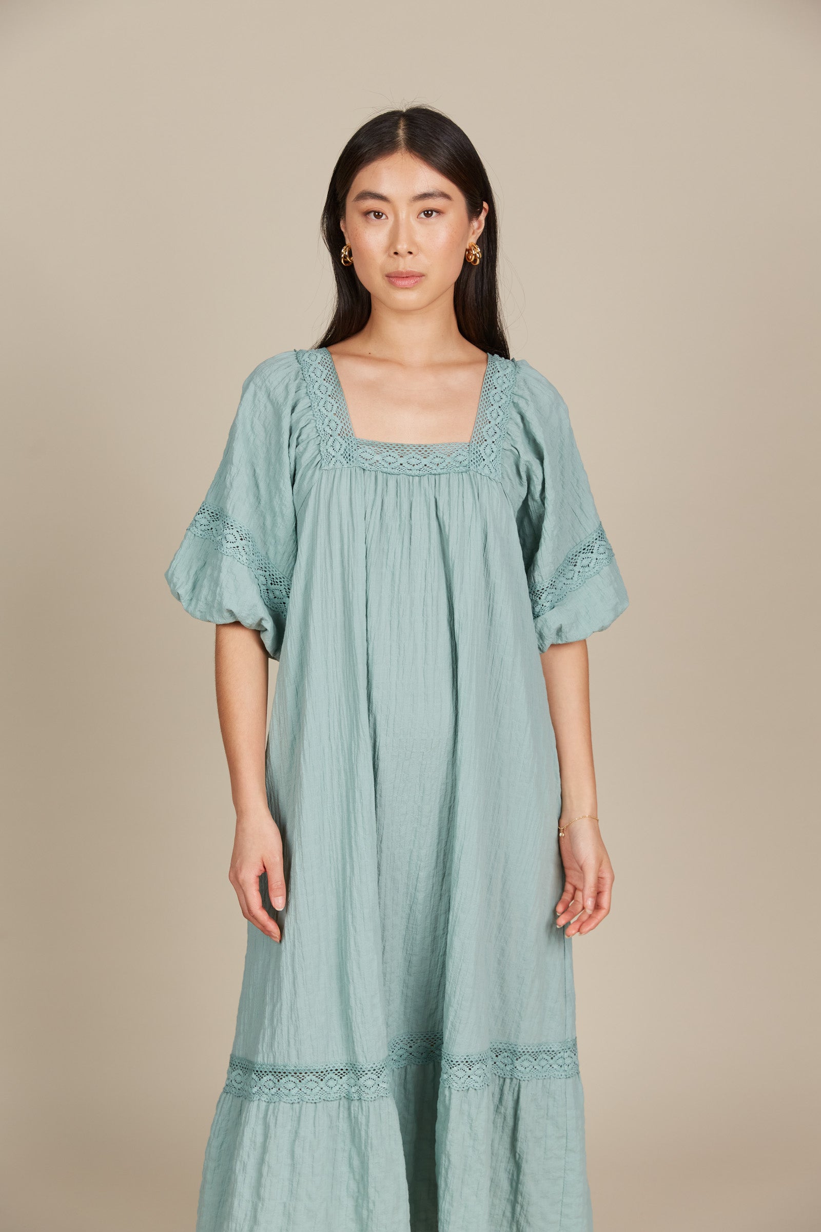 Fleur Maxi - Seafoam - Isle of Mine Clothing - Dress Maxi