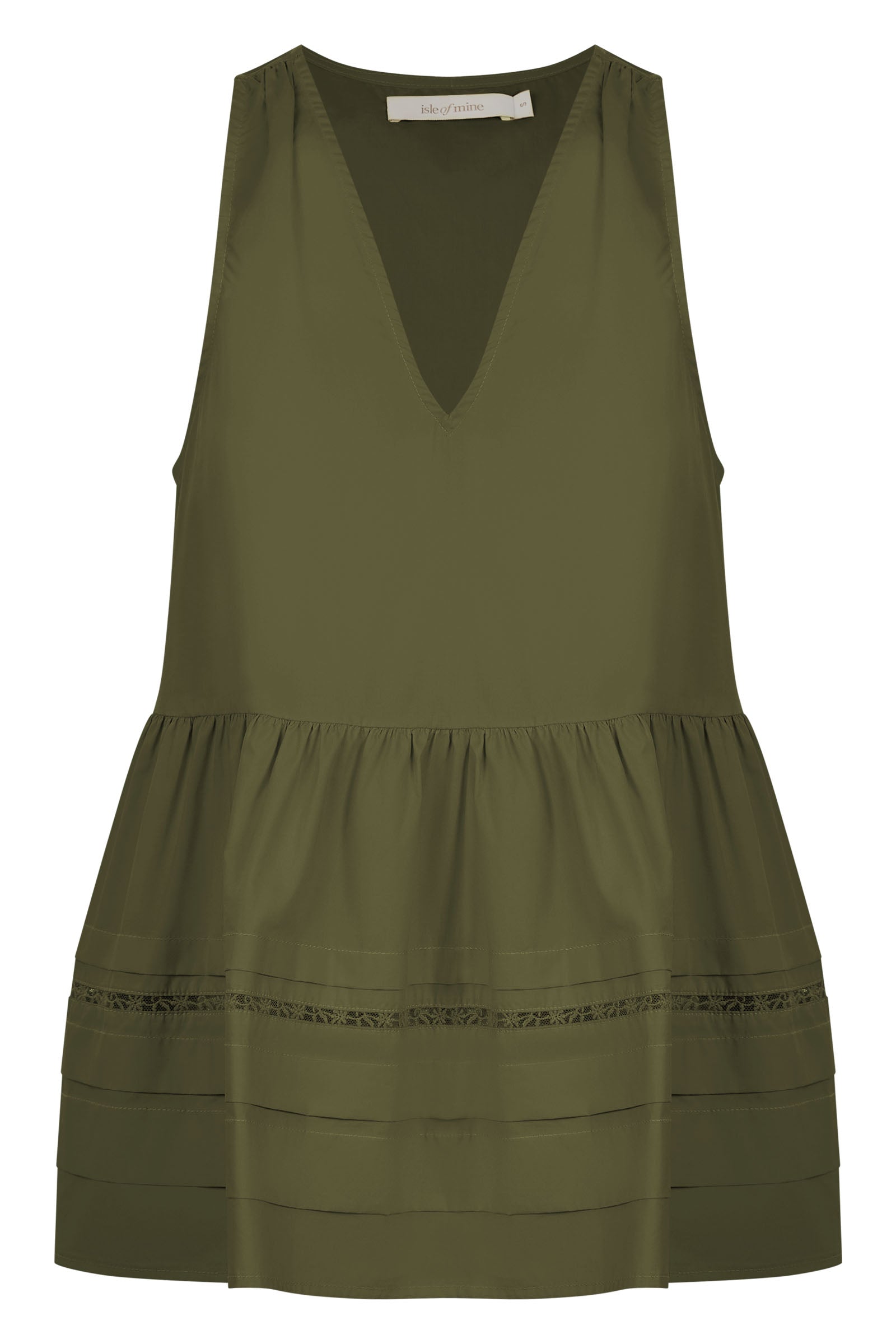 Remi Tank - Olive - Isle of Mine Clothing - Top Sleeveless