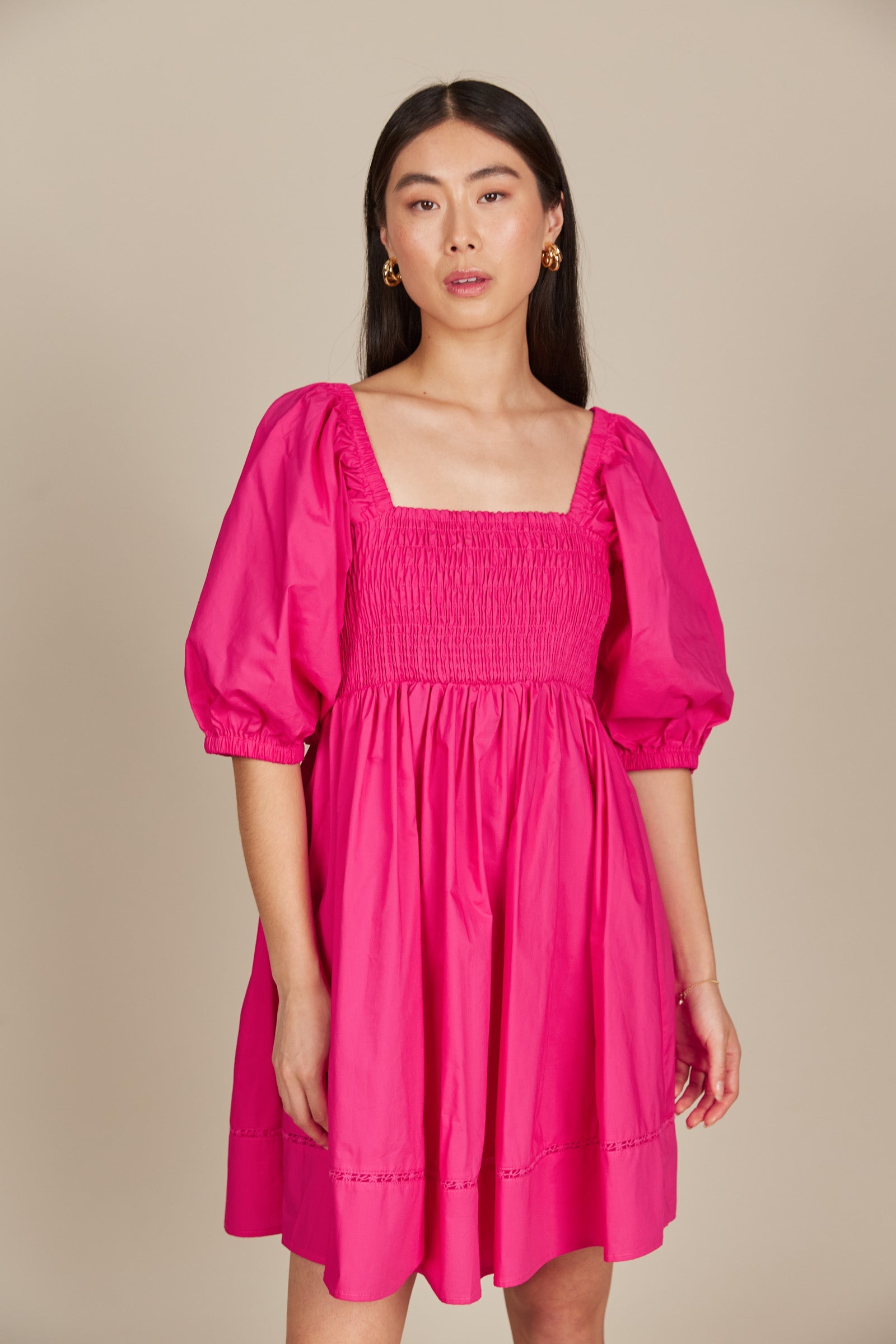 Remi Mini Dress - Raspberry - Isle of Mine Clothing - Dress Mini
