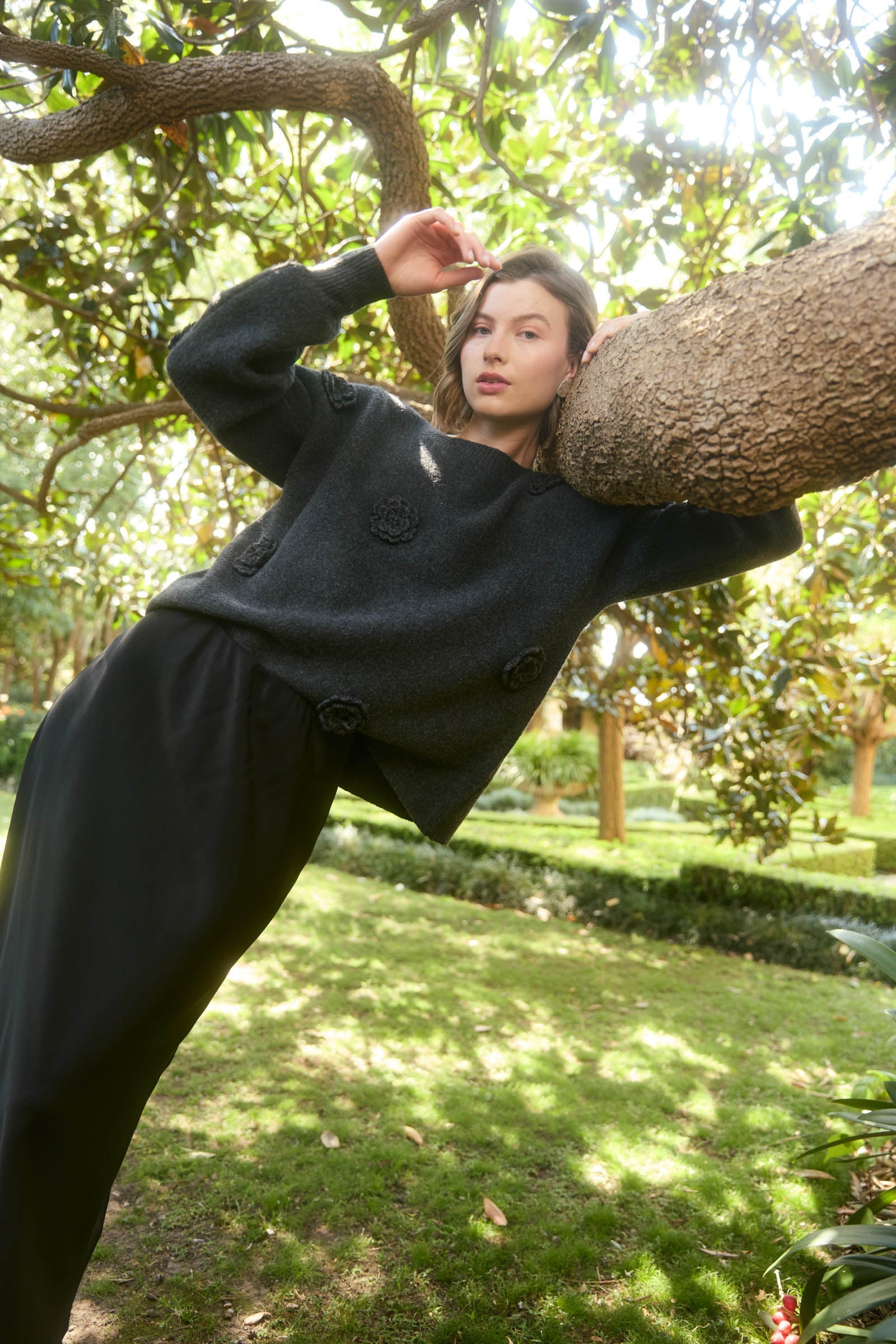 Miru Flower Jumper - Ash