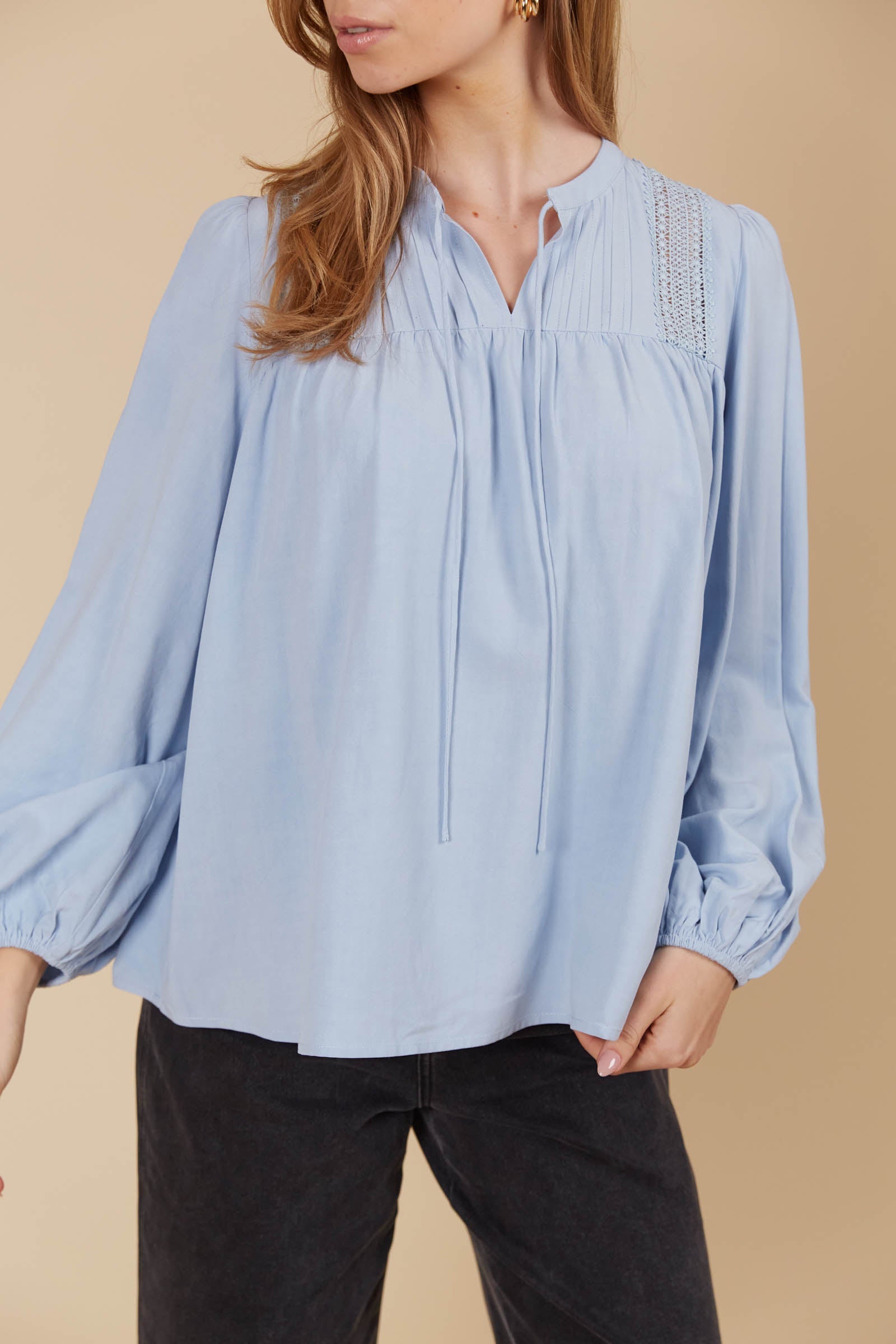Aphrodite Blouse - Sky