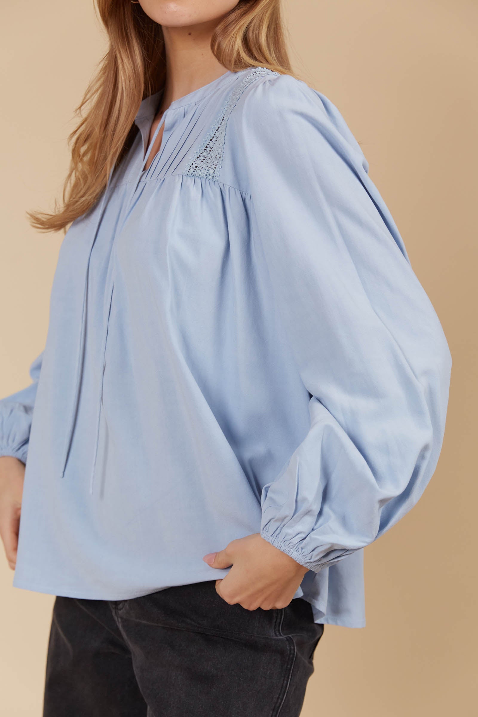 Aphrodite Blouse - Sky