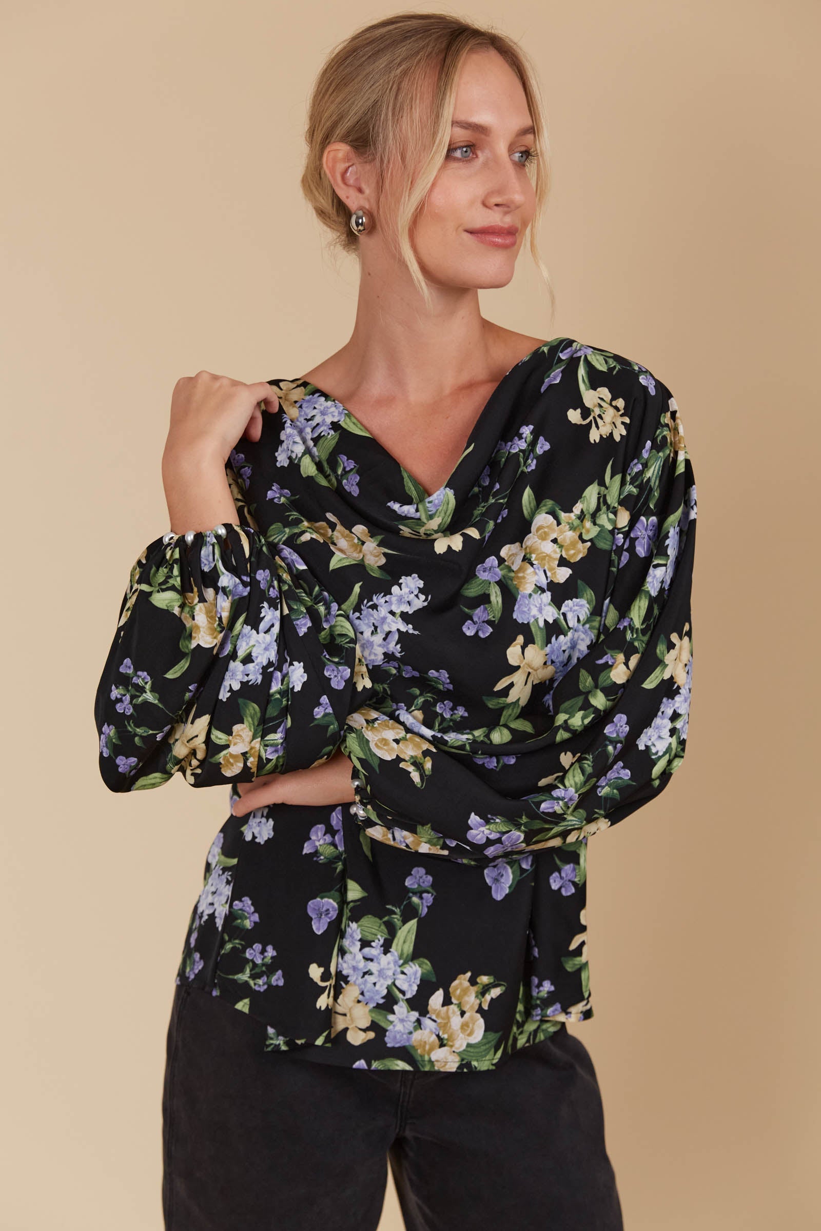 Maia Cowl Top - Celestial