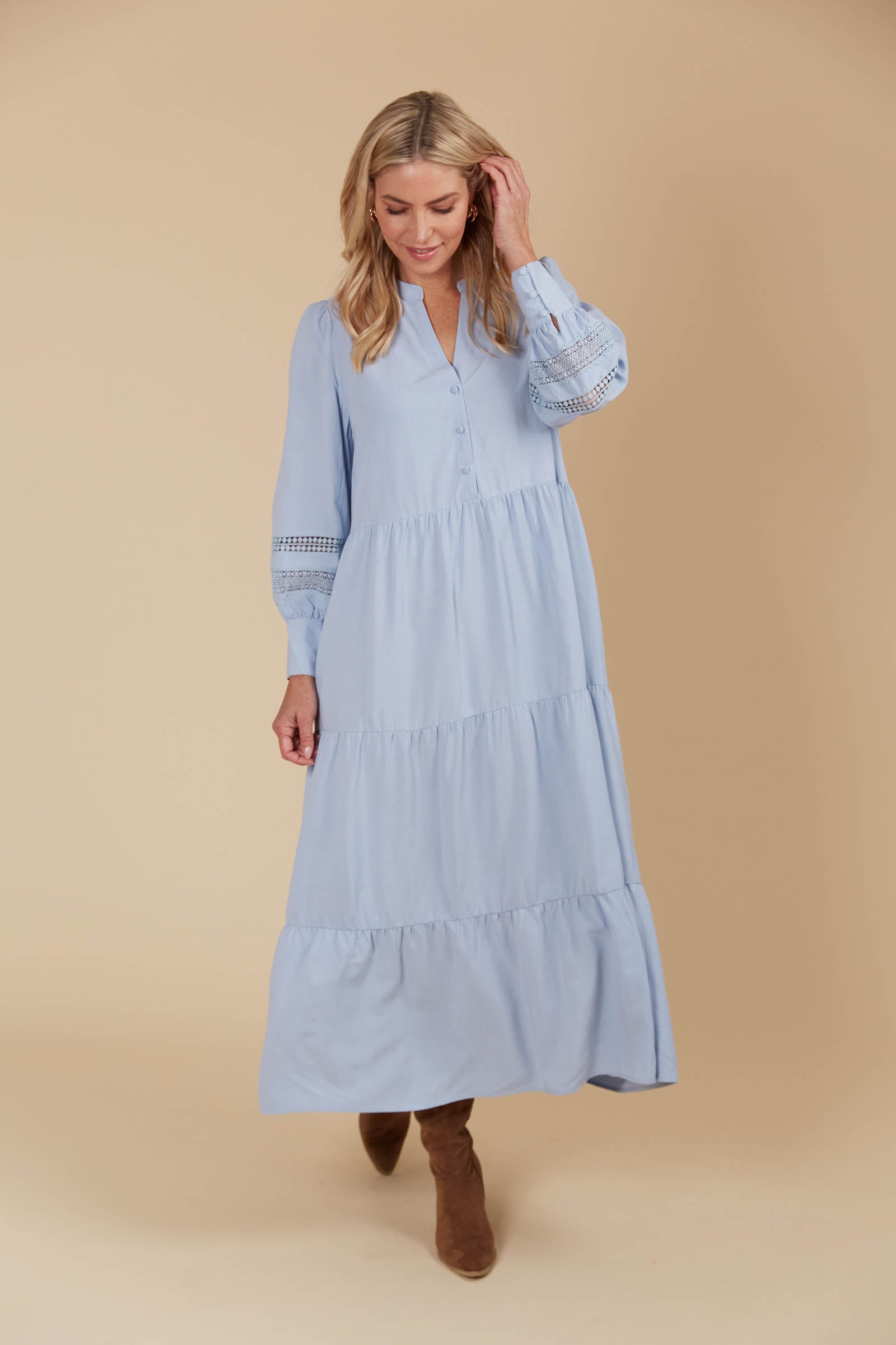 Aphrodite Maxi Dress - Sky