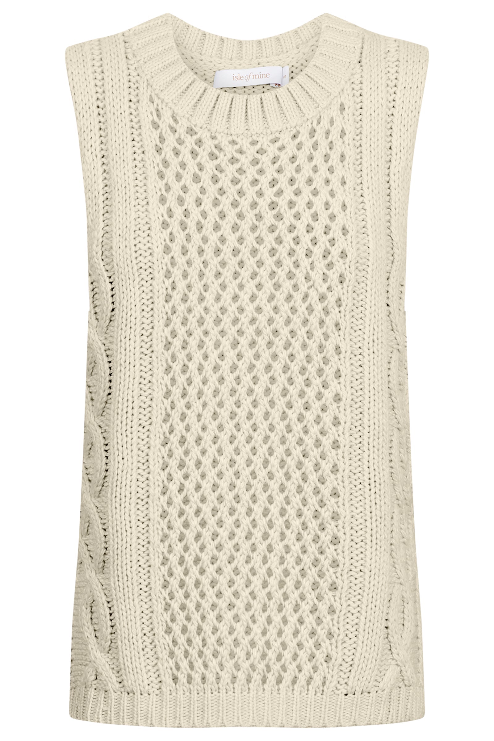 Luna Knit Vest - Canvas
