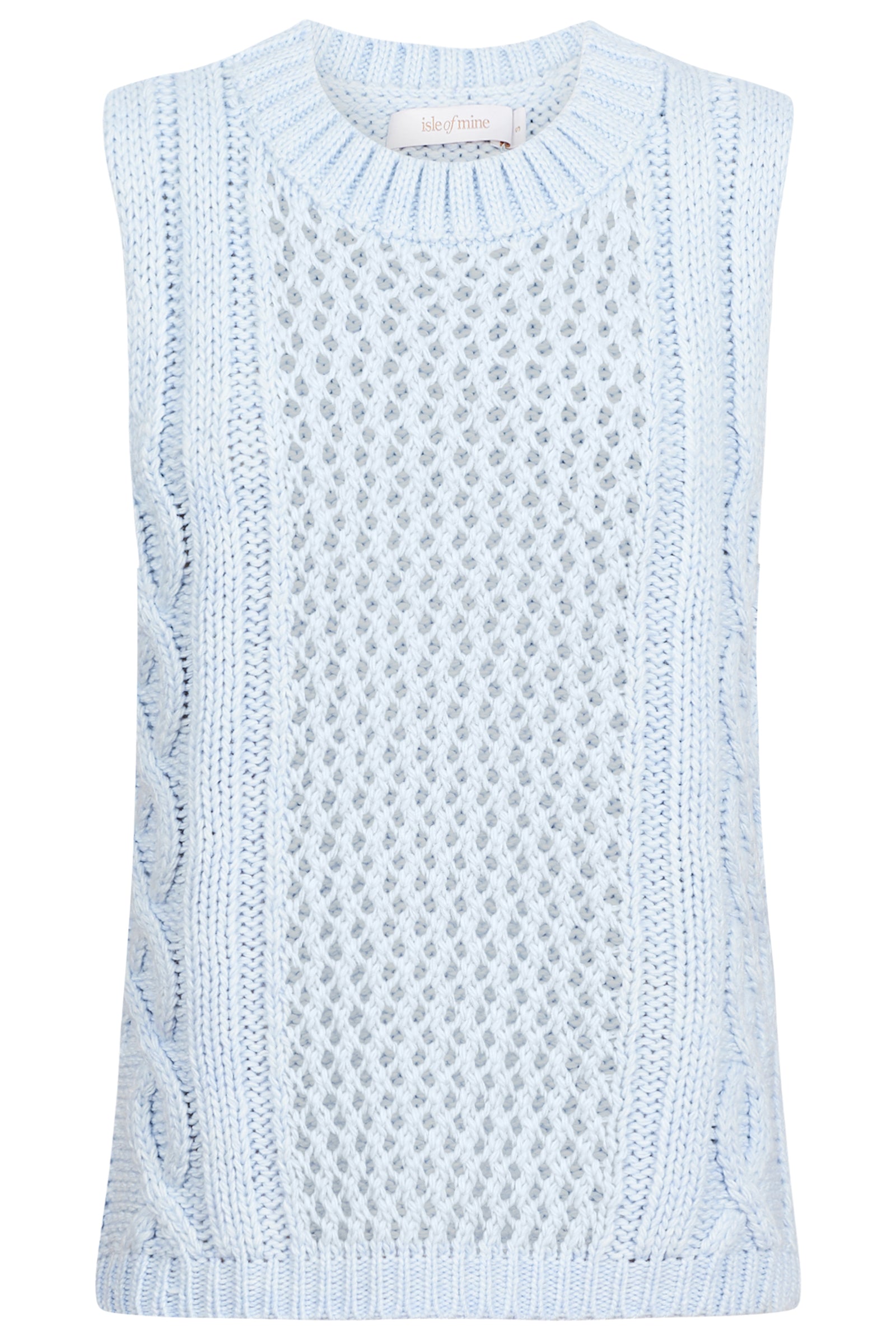 Luna Knit Vest - Sky