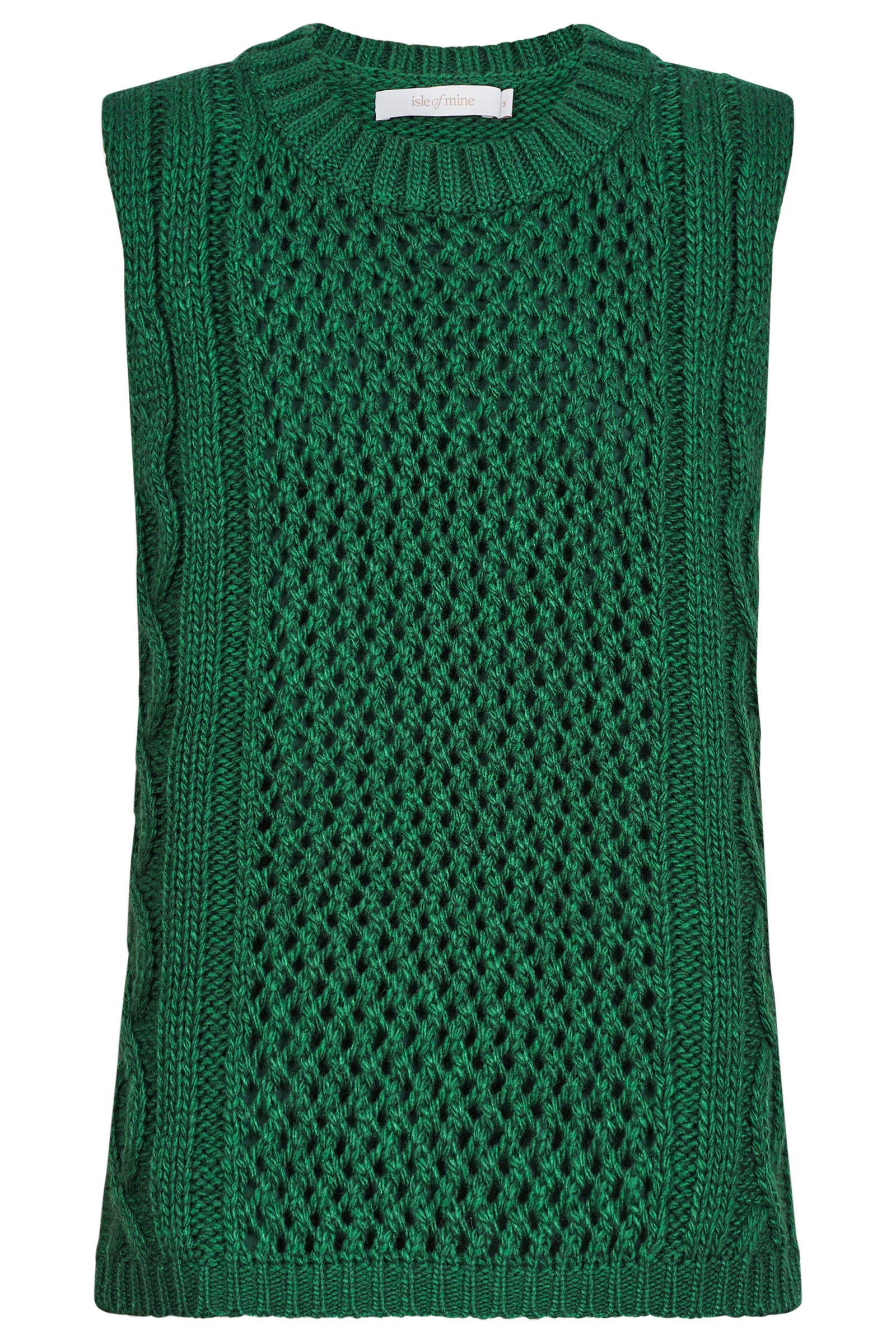 Luna Knit Vest - Pine