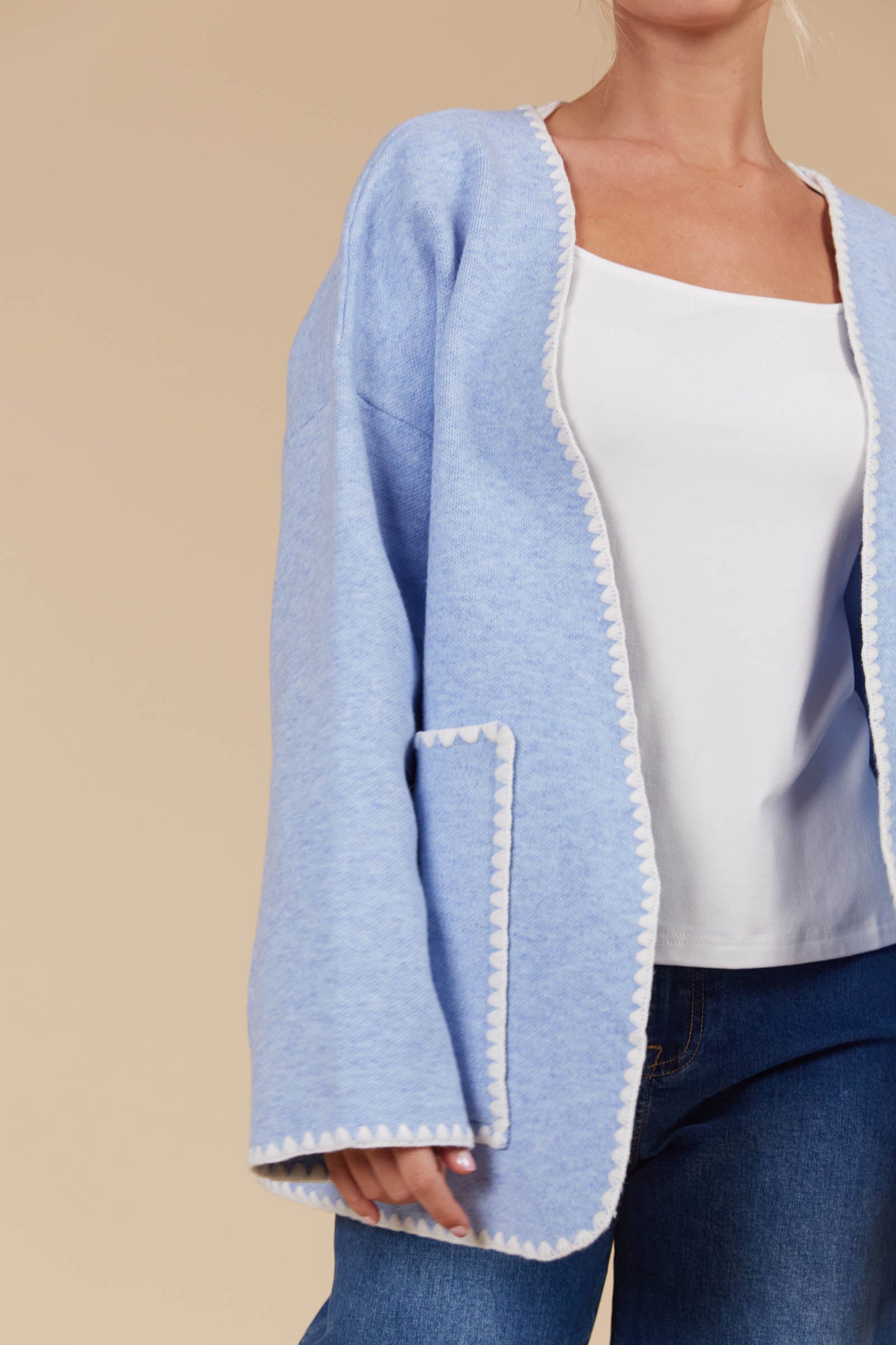 Athena Cardigan - Sky