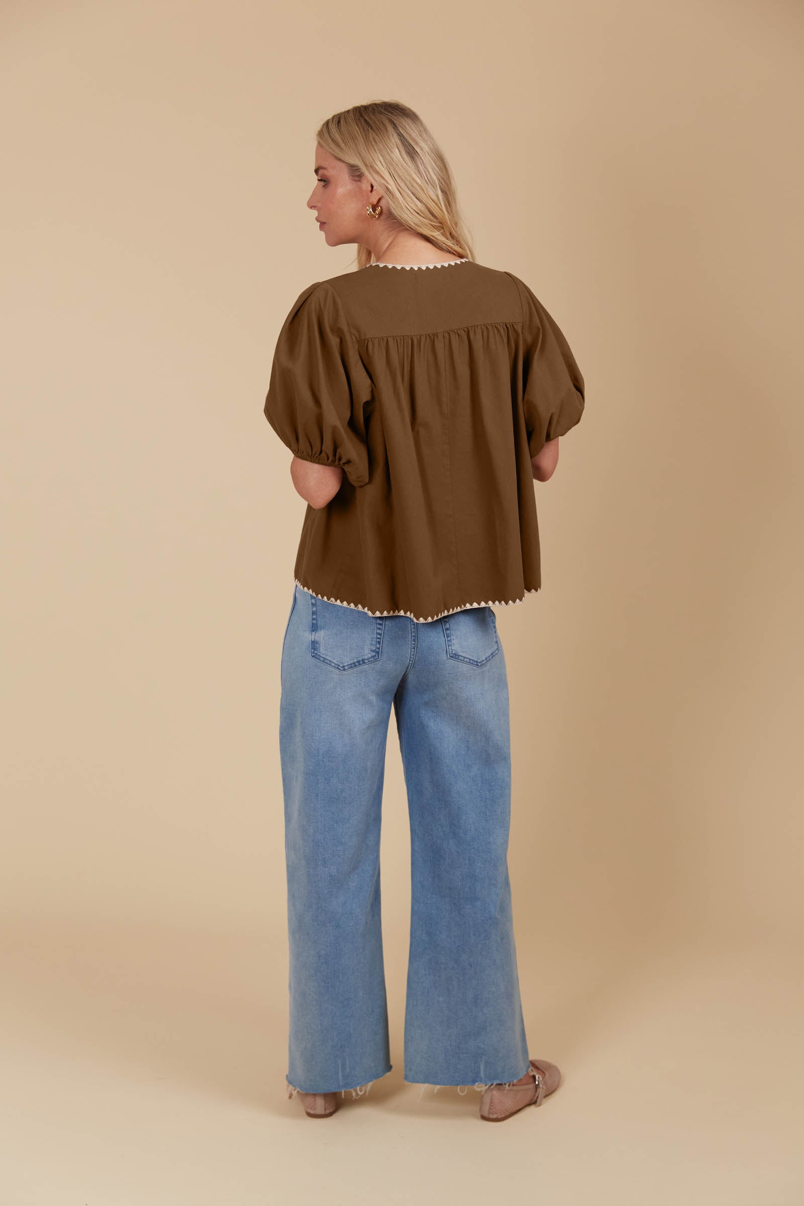 Freya Top - Toffee
